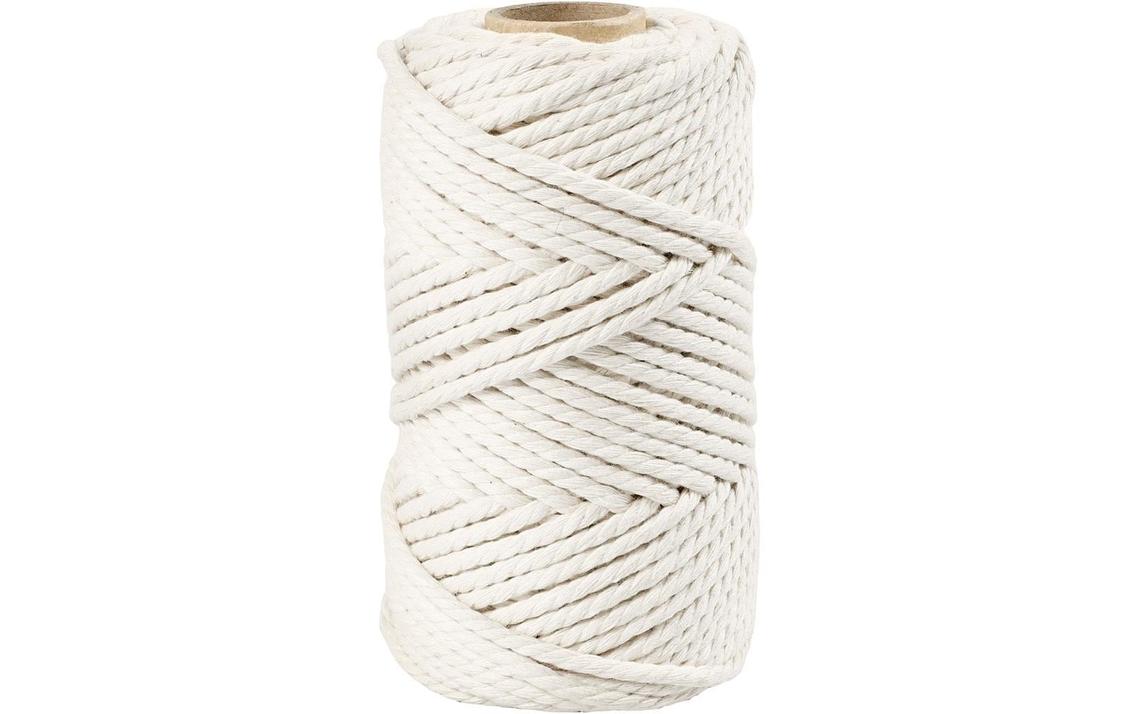 Creativ Company Baumwollgarn Makramee Rope 330 g, Weiss Creativ Company Baumwollgarn Makramee Rope 330 g, Weiss