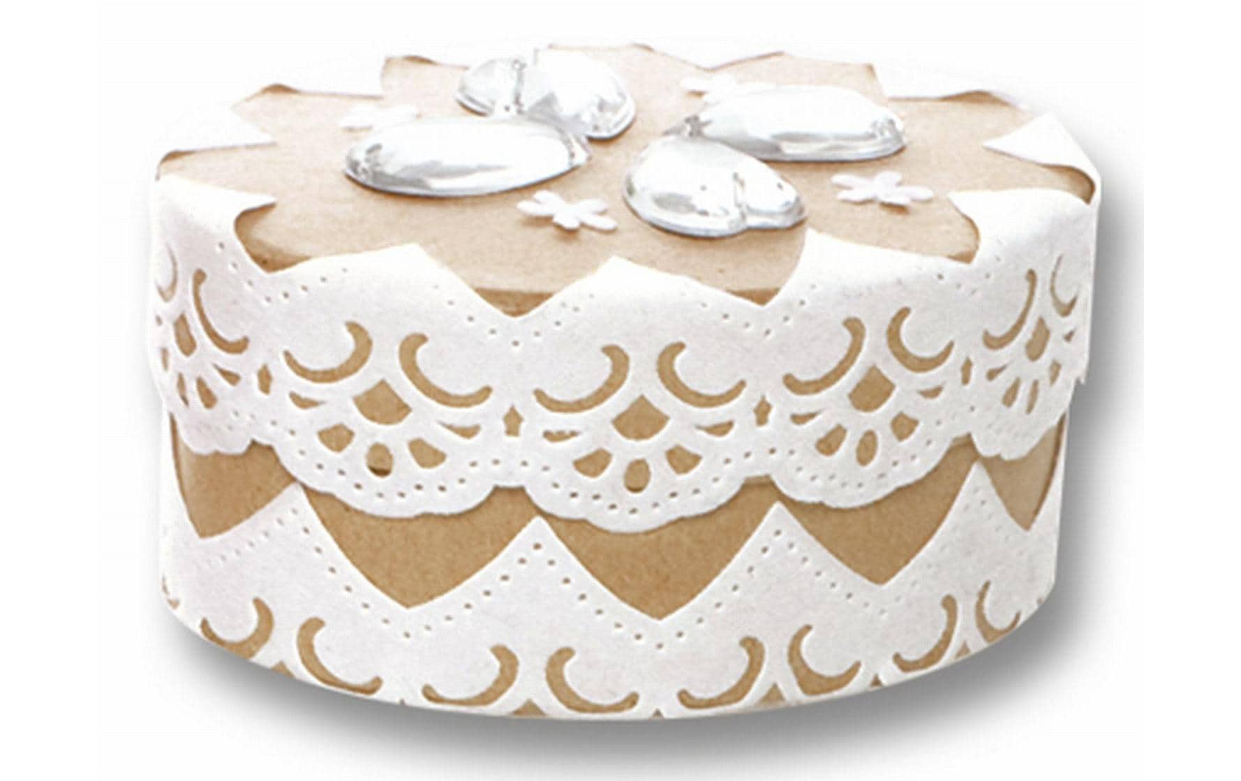 Folia Washi Tape Spitze Weiss