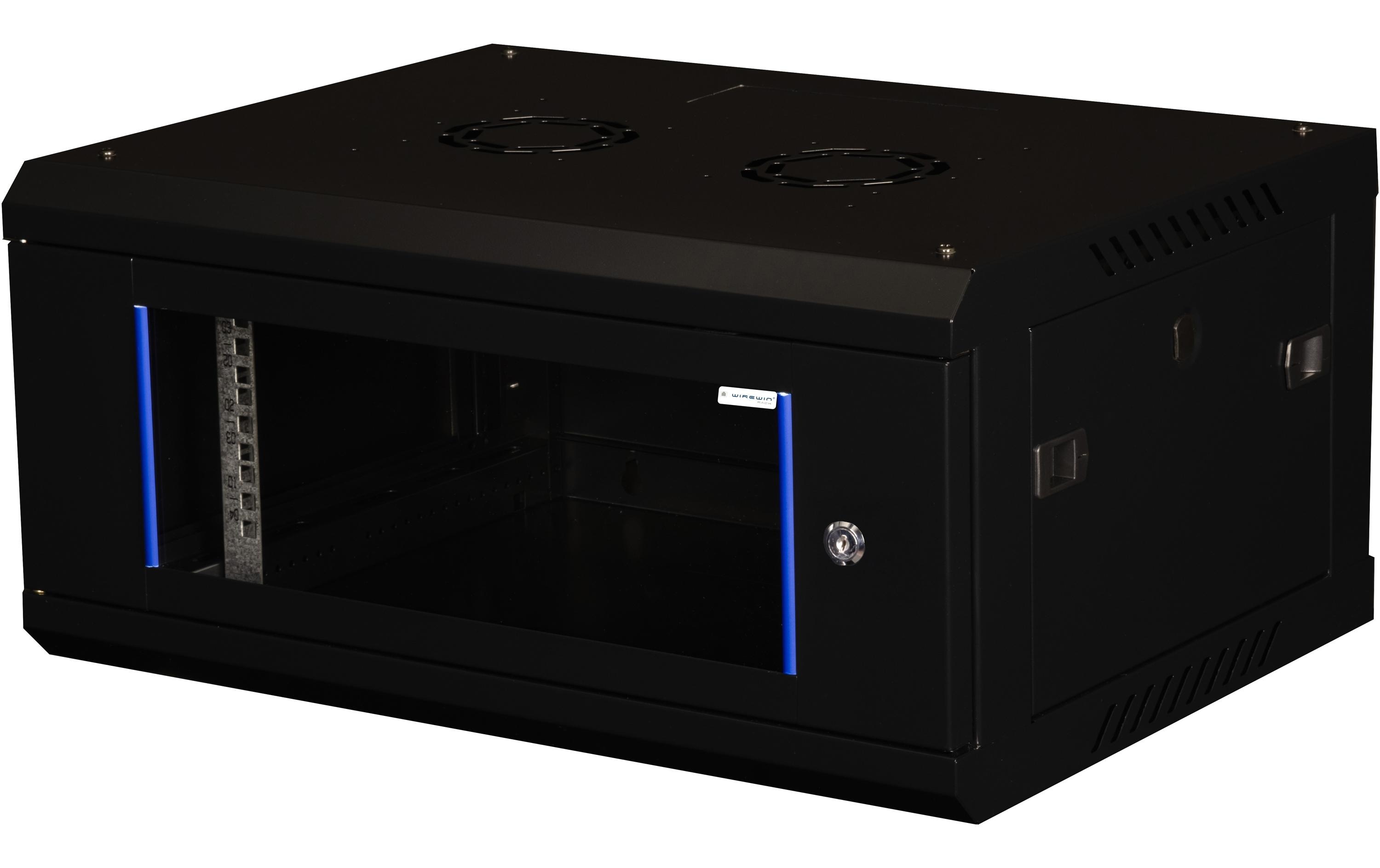 Wirewin Wandschrank 600X450X6U Pro 3rd Gen 19 / 6HE / Schwarz Wirewin Wandschrank 600X450X6U Pro 3rd Gen 19 / 6HE / Schwarz