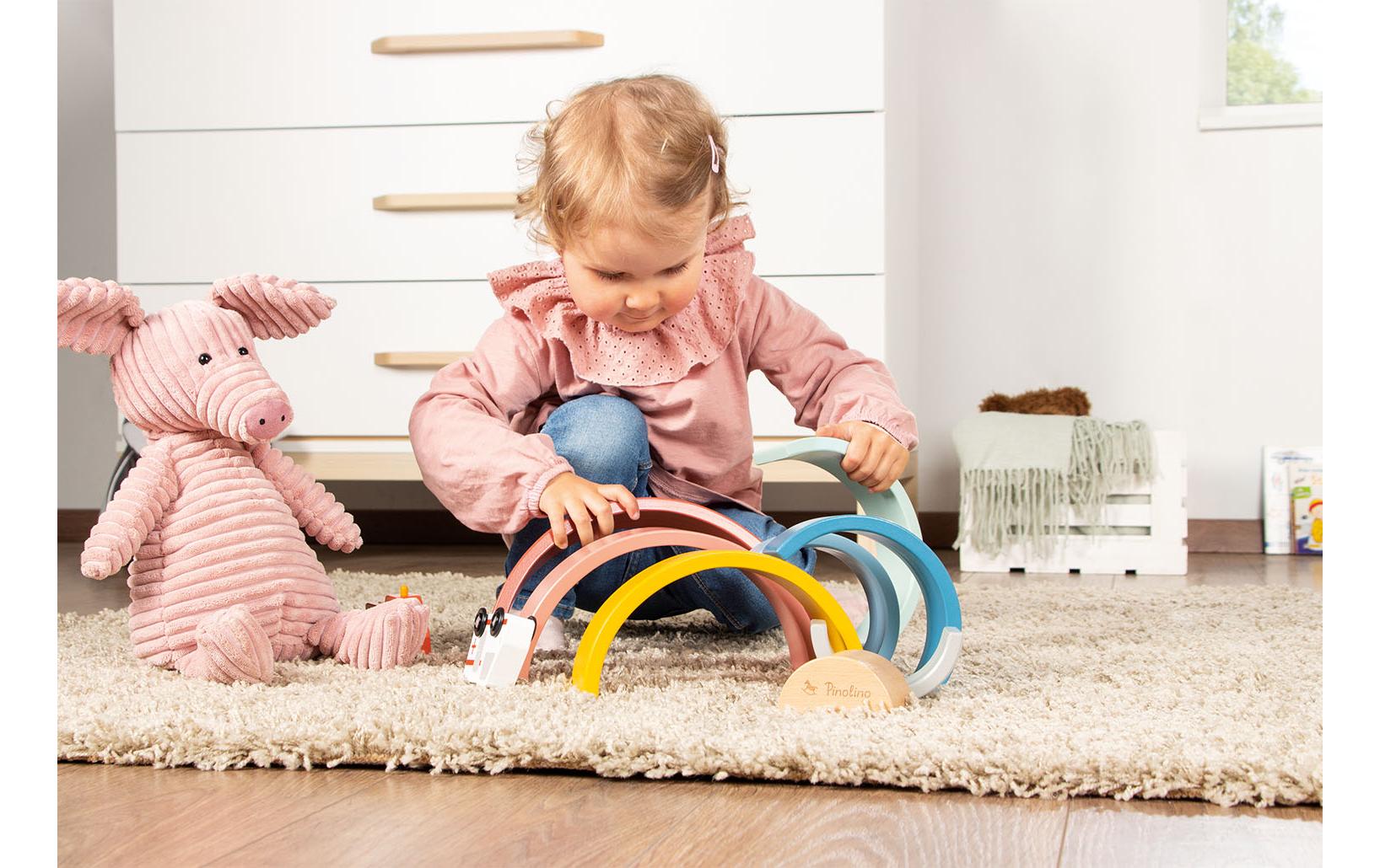 Pinolino Stapelspielzeug Holz-Regenbogen Ruby