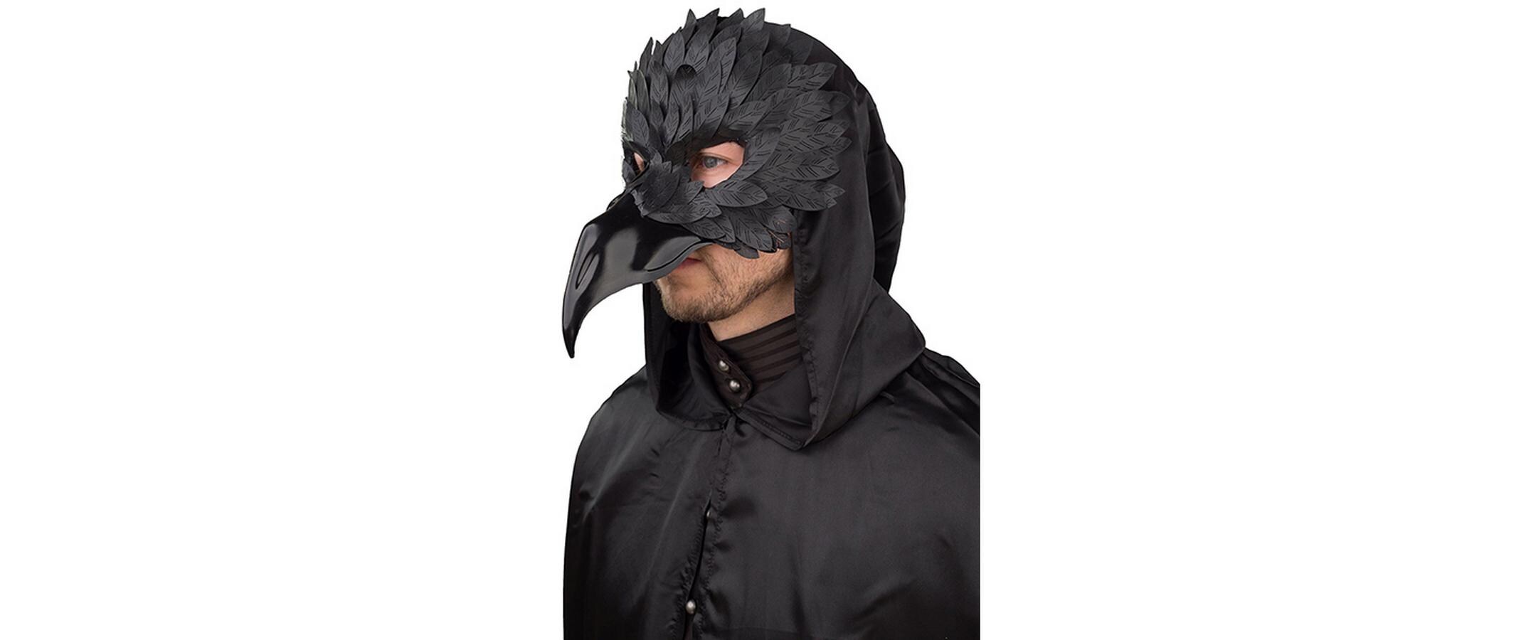 Amscan Rabenmaske, Einheitsgrösse mit Gummiband