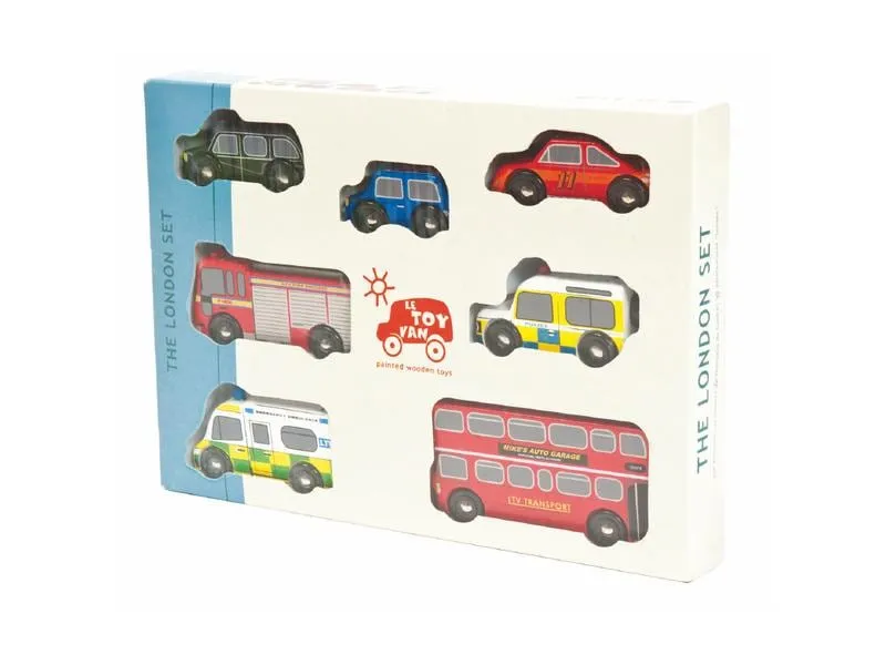 LE TOY VAN Spielzeugfahrzeug London Car Set LE TOY VAN Spielzeugfahrzeug London Car Set