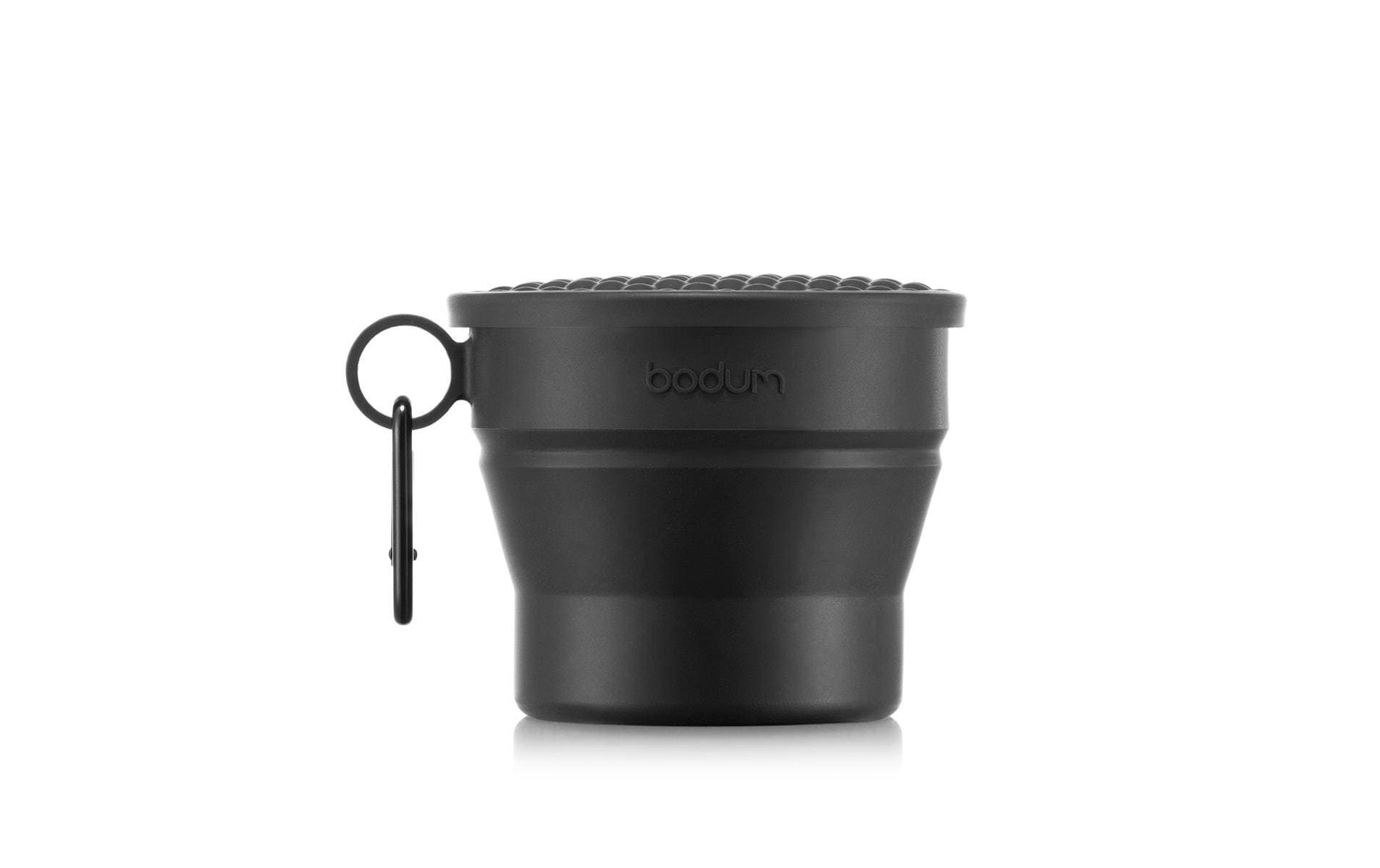 Bodum Faltbarer Becher mit Deckel und Karabinerhaken Bistro 0.3 l Bodum Faltbarer Becher mit Deckel und Karabinerhaken Bistro 0.3 l