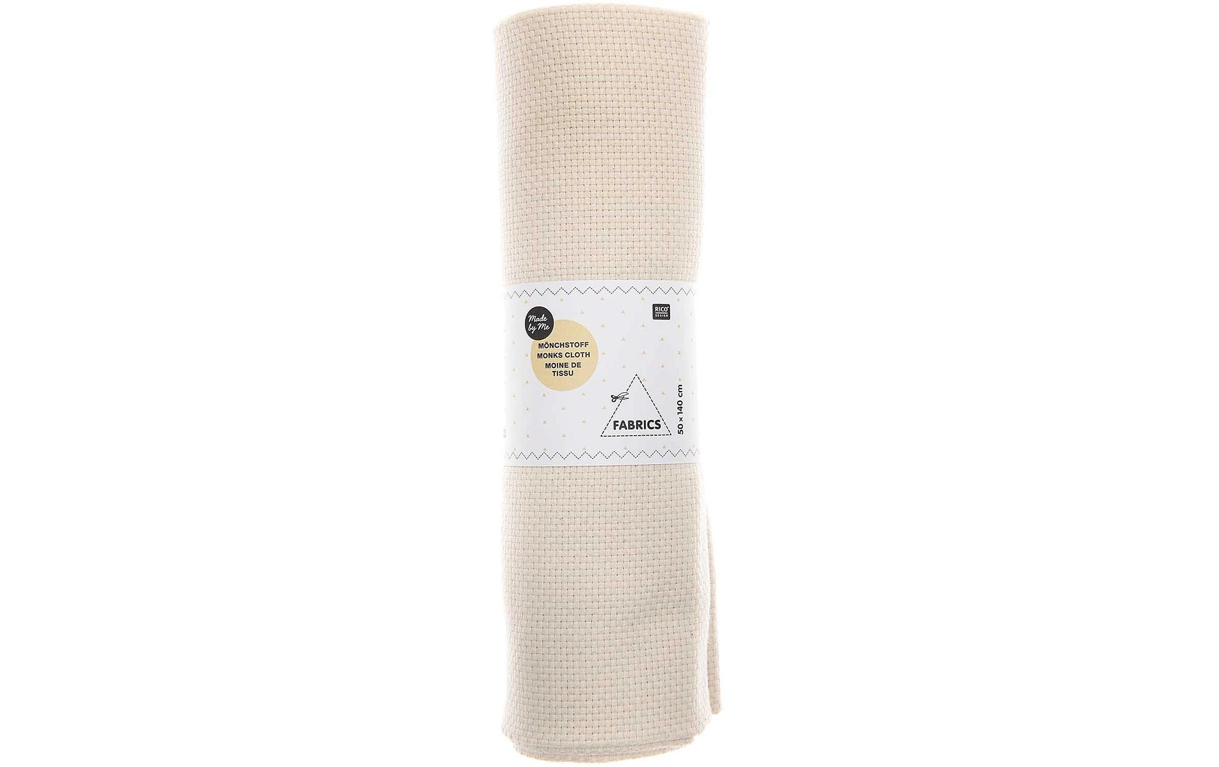 Rico Design Mönchstoff zum Punch Needle 50 x 140 cm, Beige