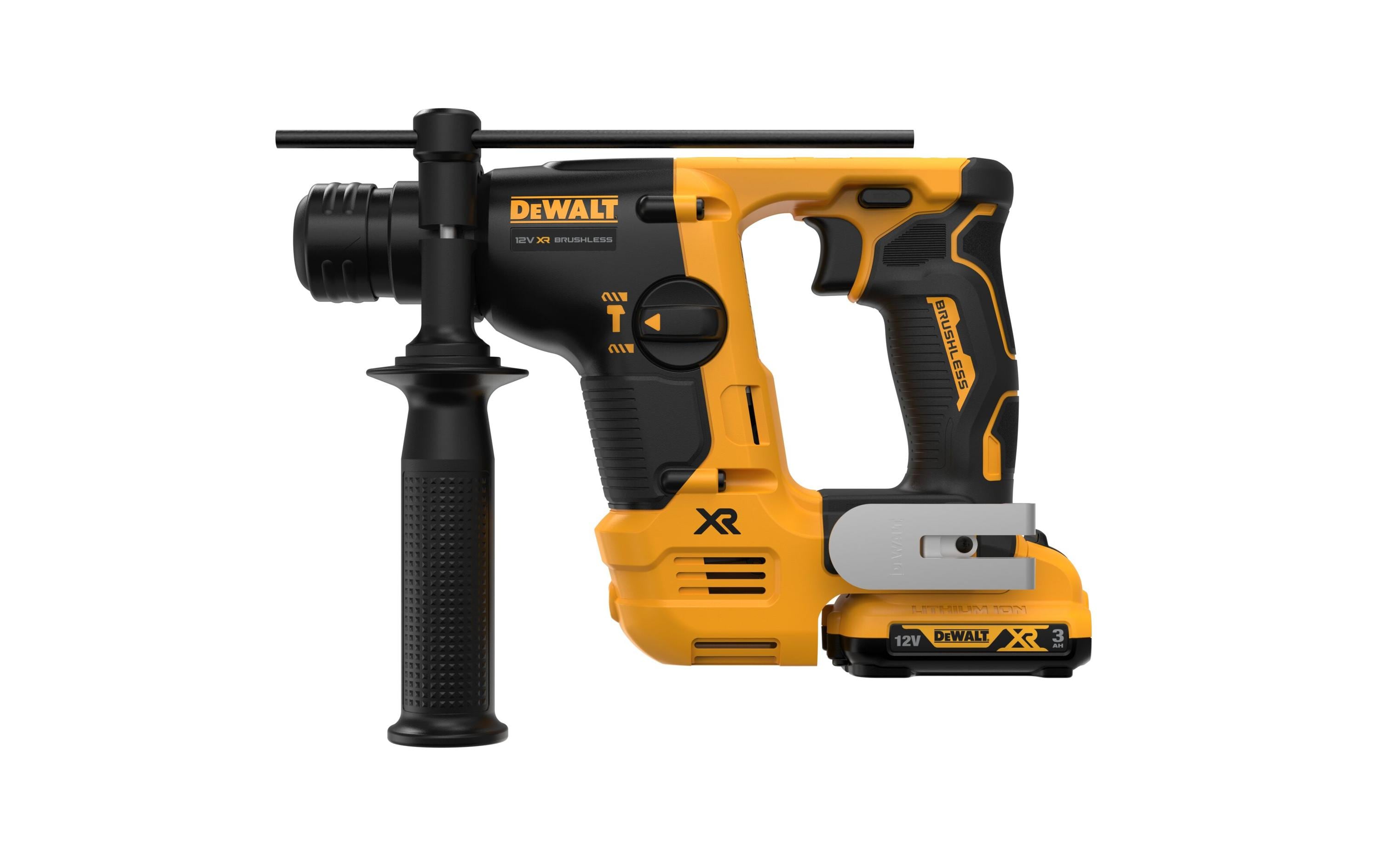 DeWalt Bohr-Meisselhammer 12 V 14 mm, 2 x 3 Ah Akku, Kit DeWalt Bohr-Meisselhammer 12 V 14 mm, 2 x 3 Ah Akku, Kit