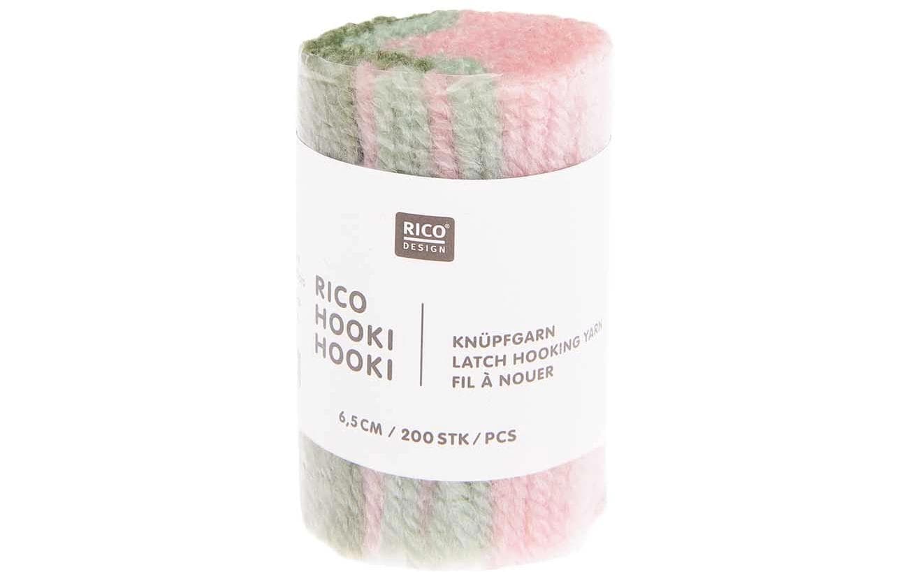 Rico Design Rico Hooki Hooki Knüpfgarn, marmoriert Hellrosa