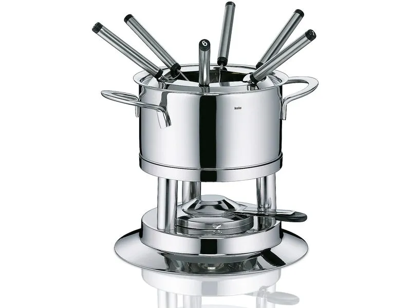 Kela Fleischfondue-Set Cailin 10 Teile, Silber Kela Fleischfondue-Set Cailin 10 Teile, Silber