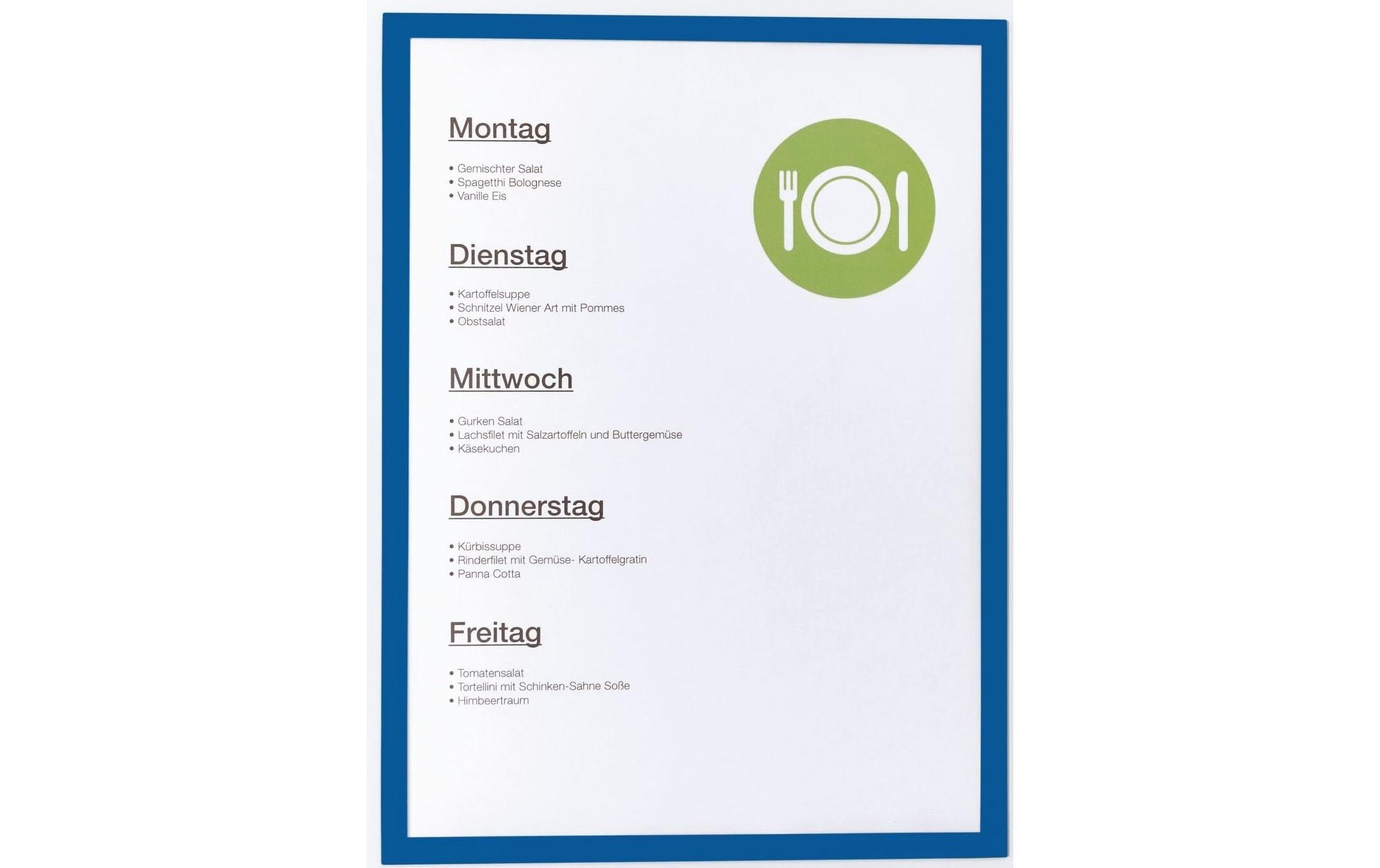 Magnetoplan Präsentationsrahmen Sichtfenster A4 Blau, 5 Stück Magnetoplan Präsentationsrahmen Sichtfenster A4 Blau, 5 Stück