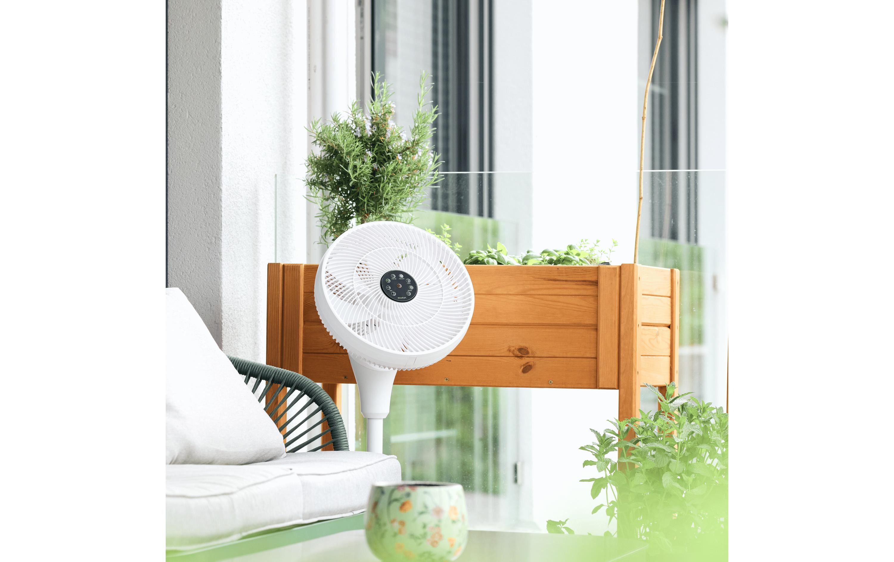 Ecofort Standventilator ecoQ SilentAir Uno Weiss