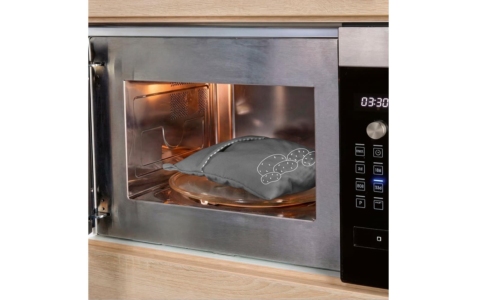 GOURMETmaxx GOURMETmaxx Mikrowellenkochbeutel 25 x 19 x 1 cm grau