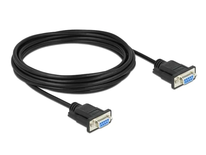Delock Anschlusskabel Nullmodem RS-232 DB9, (f-f) 5 m