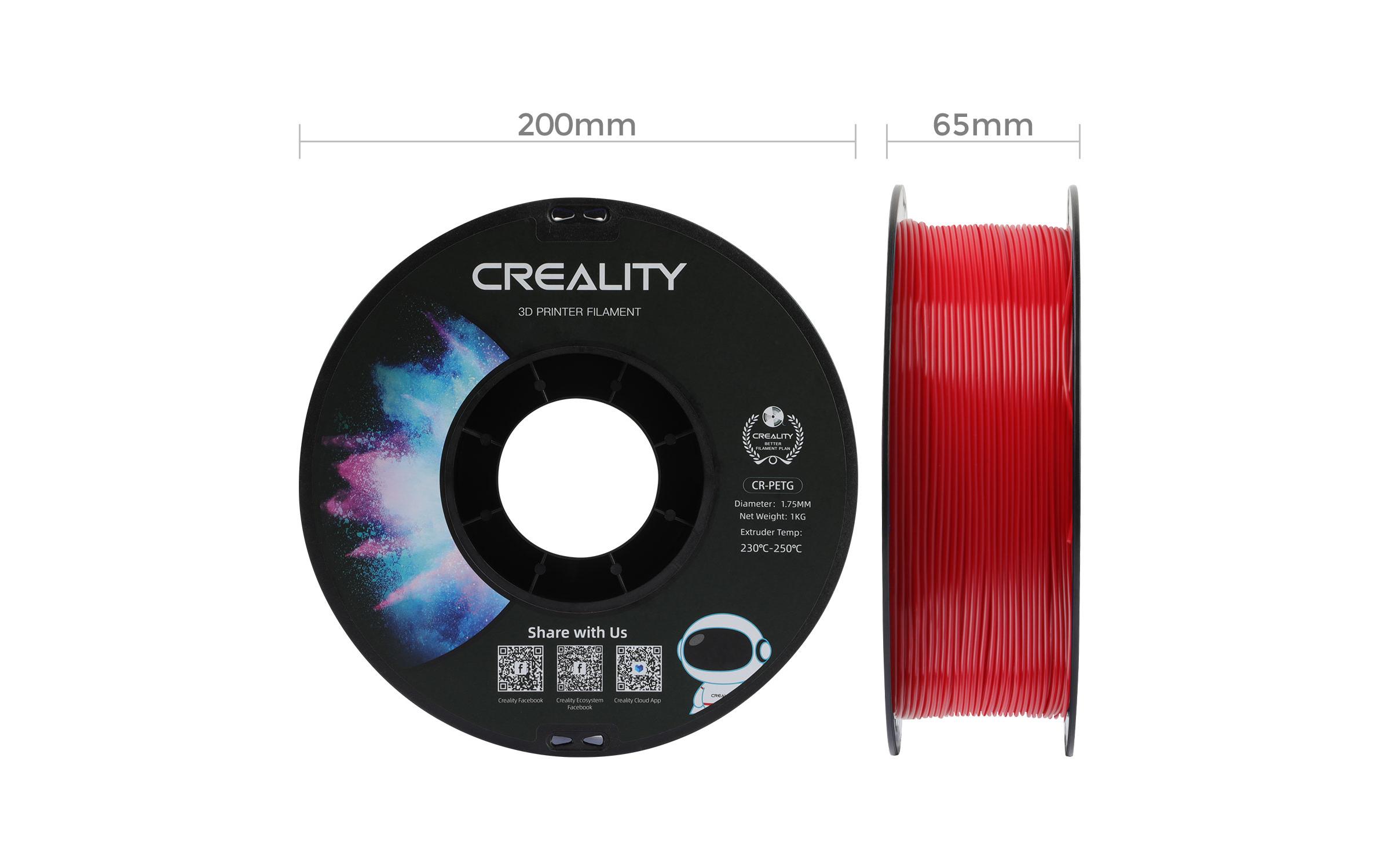 Creality Filament PETG, Rot, 1.75 mm, 1 kg Creality Filament PETG, Rot, 1.75 mm, 1 kg