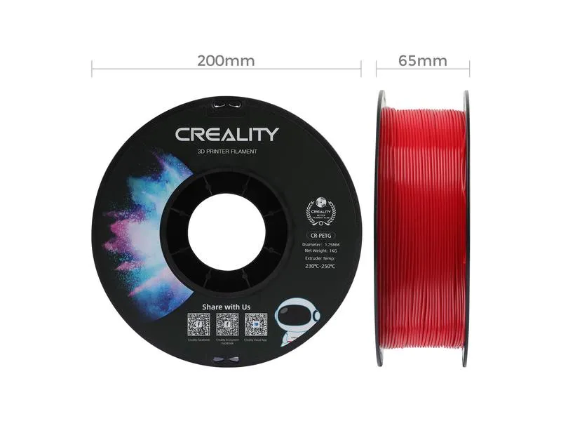 Creality Filament PETG, Rot, 1.75 mm, 1 kg