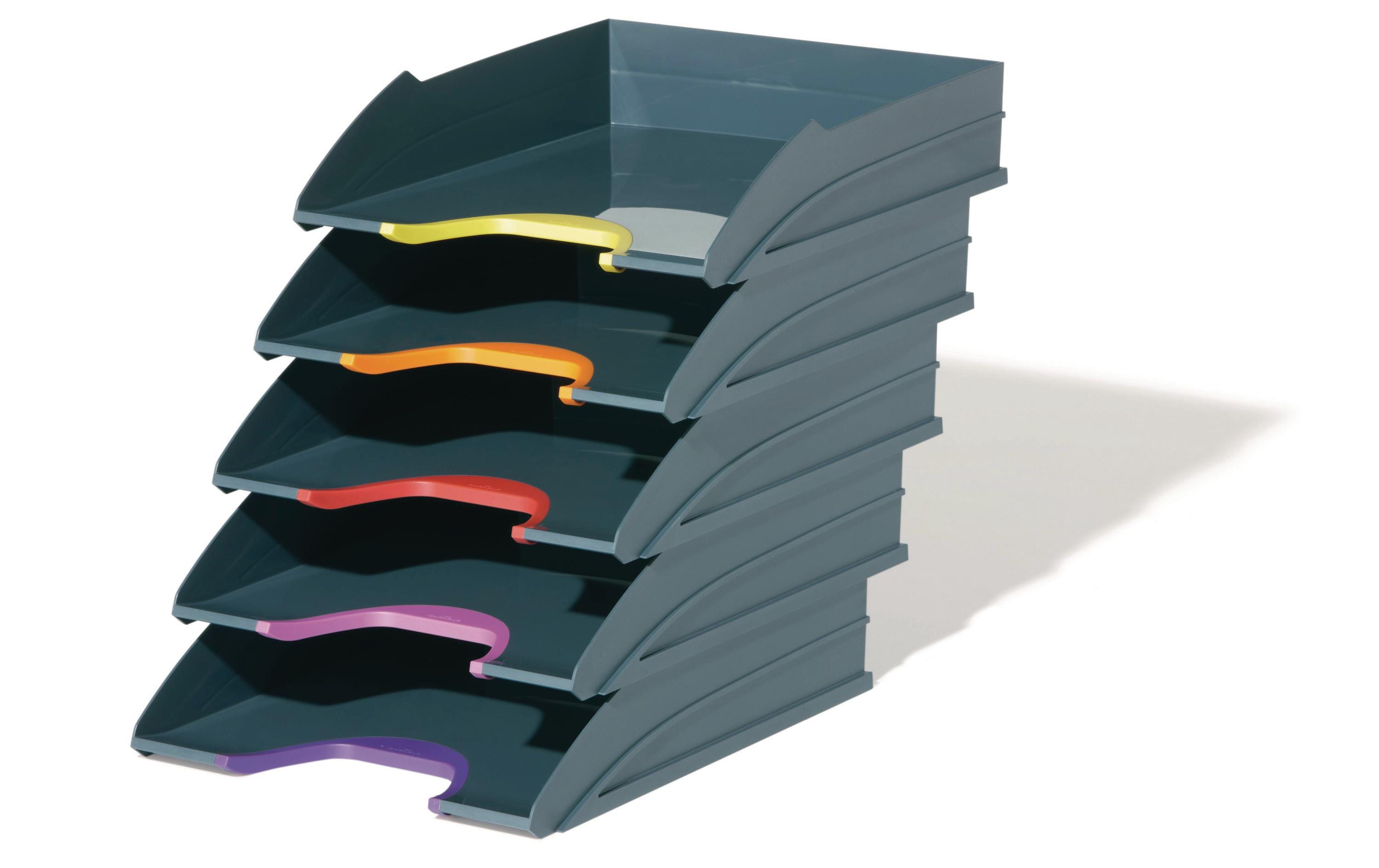 DURABLE Ablagekorb Varicolor Tray Set Anthrazit/Mehrfarbig