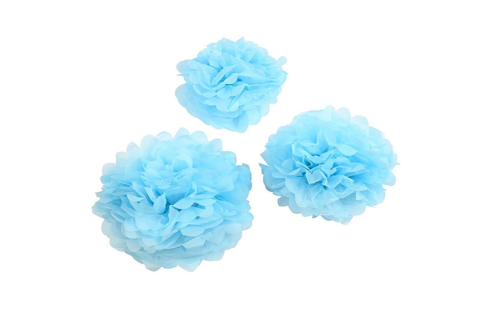 Creativ Company Pompons 20 + 24 + 30 cm 3 Stück, Hellblau Creativ Company Pompons 20 + 24 + 30 cm 3 Stück, Hellblau