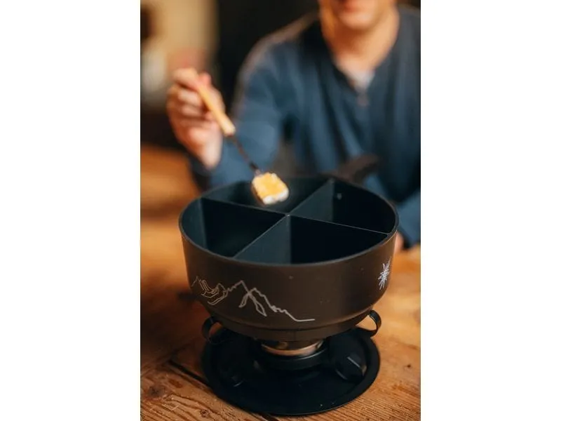 4Fondue Fondue-Caquelon Rot