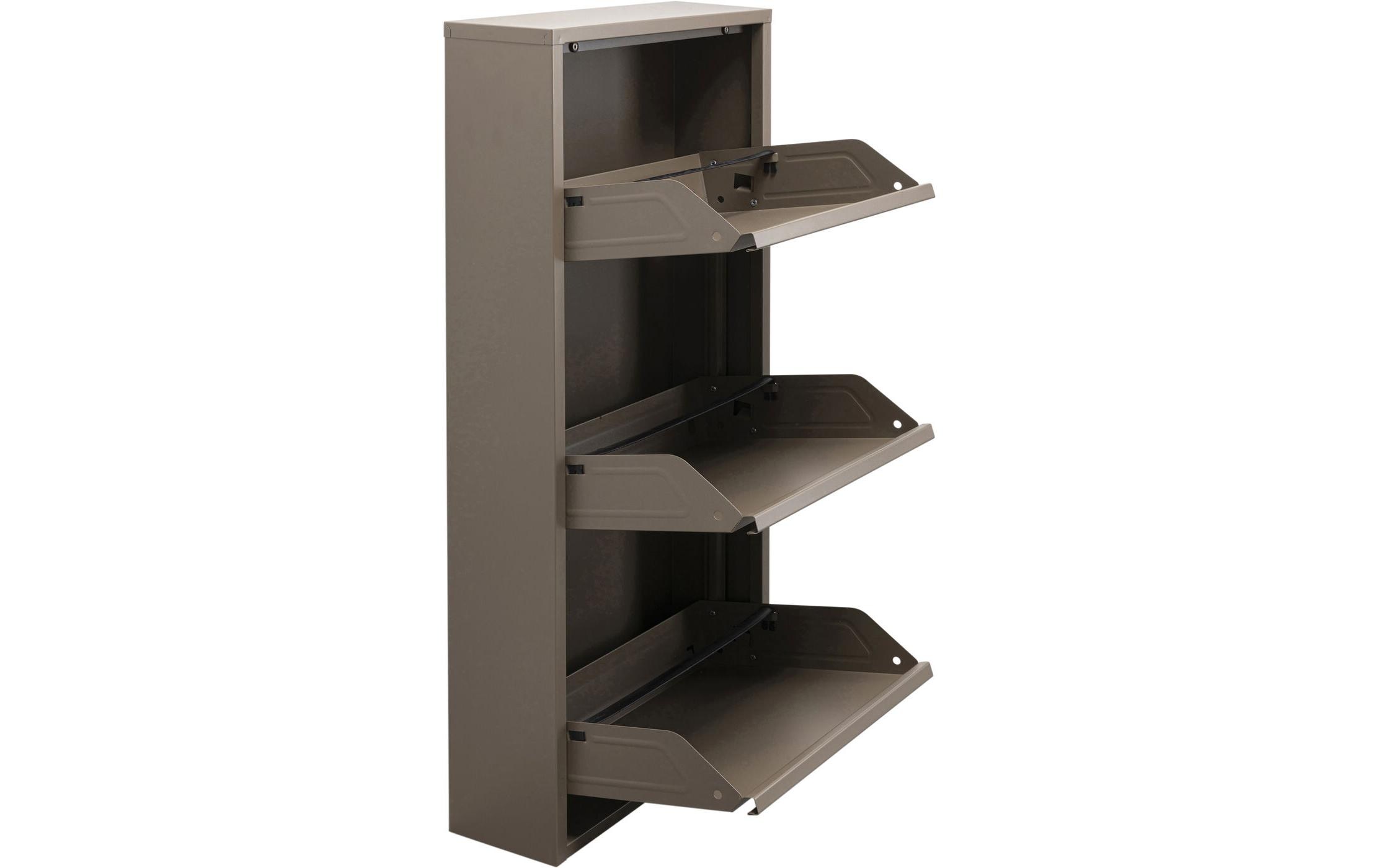 Kare Schuhschrank Caruso 3-er, 50 x 103 cm, Braun