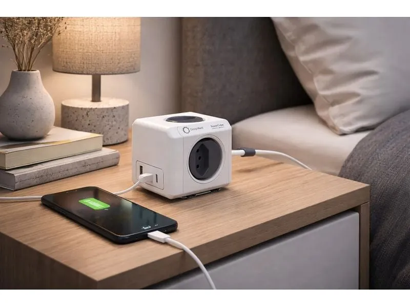 Allocacoc PowerCube 35W PD AC 4x T13, 2x USB-C / 1x USB-A