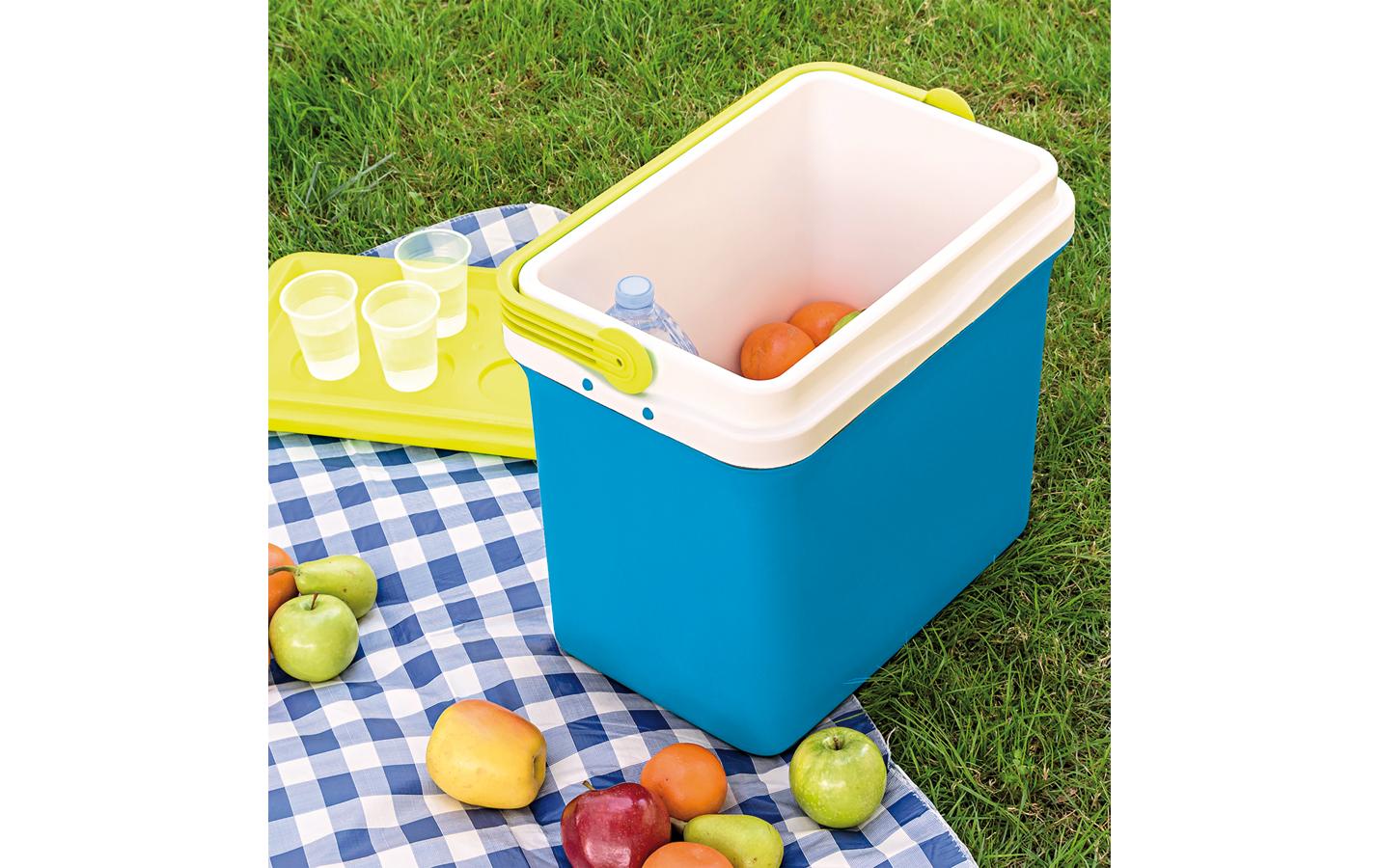 GIO STYLE Kühlbox Fiesta 20 + 19.5 L, Blau/Grün