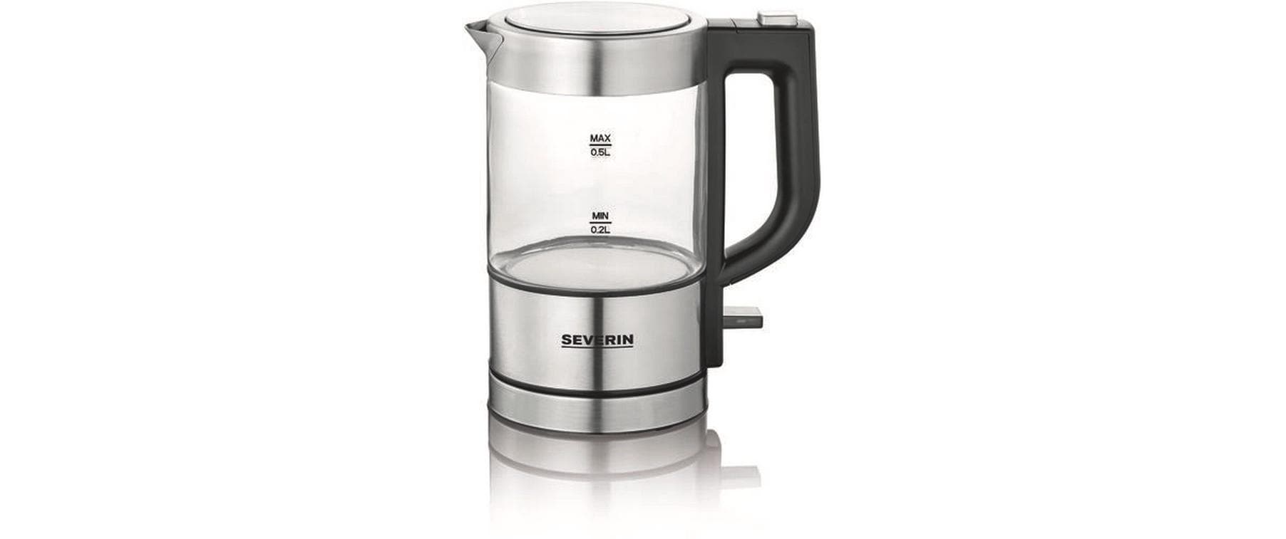 Severin Wasserkocher WK 3472 0.5 l, Grau/Silber Severin Wasserkocher WK 3472 0.5 l, Grau/Silber