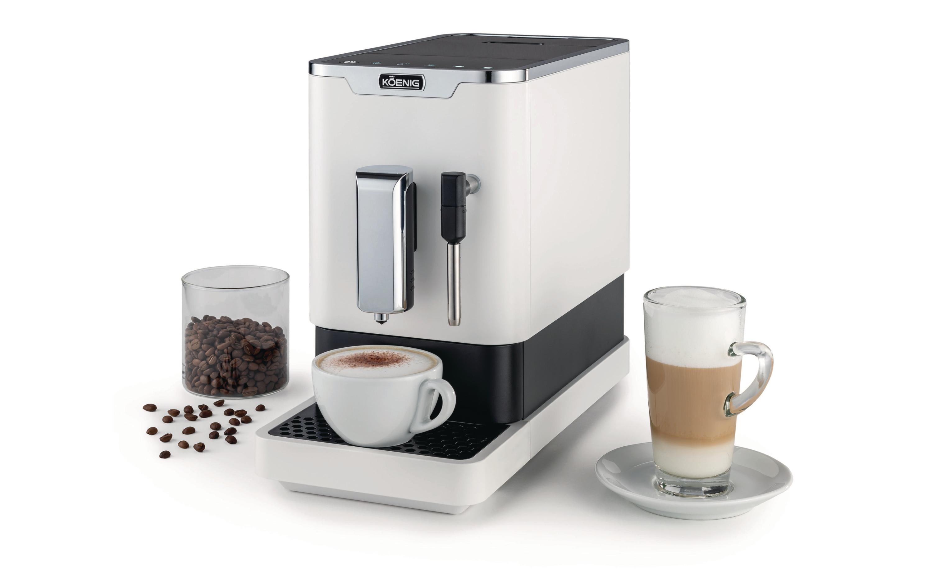Koenig Kaffeevollautomat Finessa Milk Weiss, Schwarz Koenig Kaffeevollautomat Finessa Milk Weiss, Schwarz