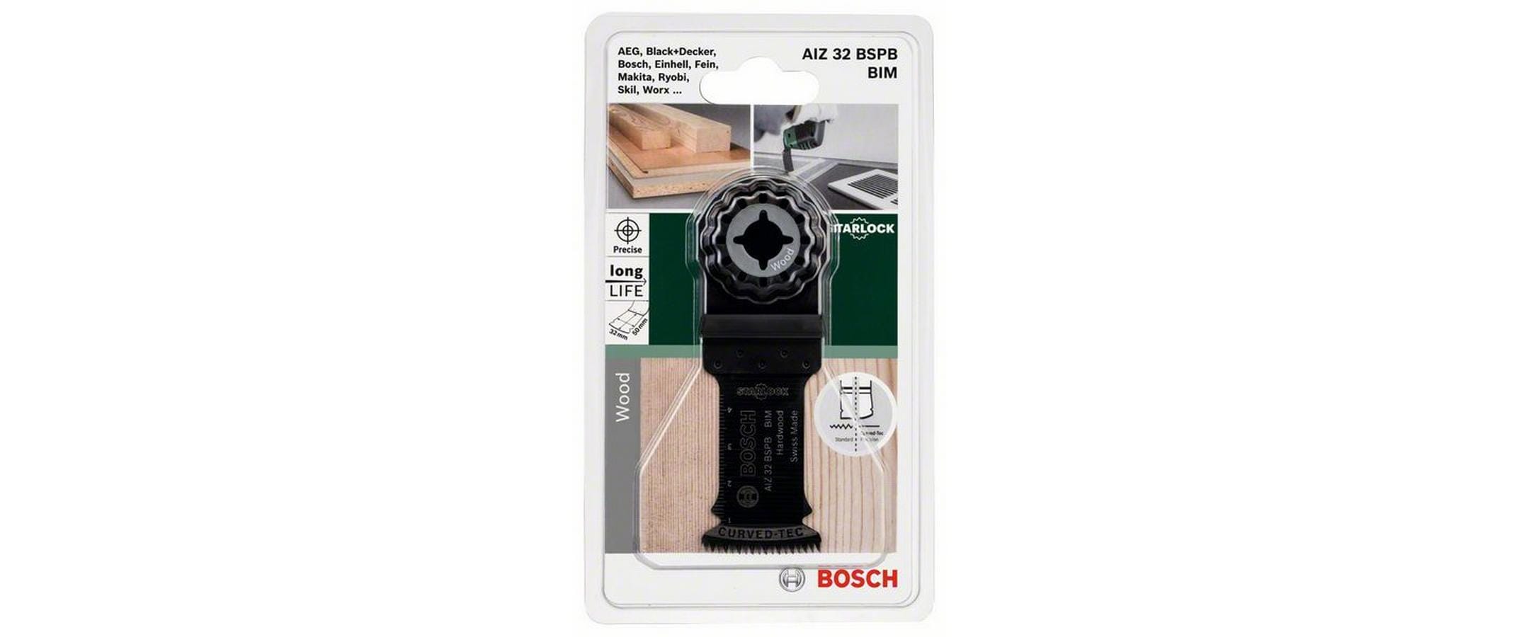 Bosch Tauchsägeblatt Starlock BIM AIZ 32 BSPB Hart Holz 50 x 32 mm Bosch Tauchsägeblatt Starlock BIM AIZ 32 BSPB Hart Holz 50 x 32 mm