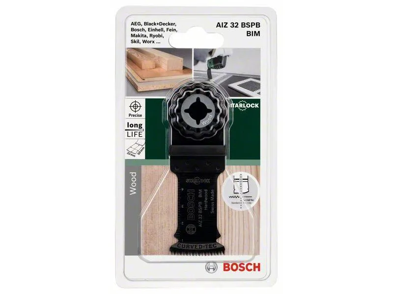 Bosch Tauchsägeblatt Starlock BIM AIZ 32 BSPB Hart Holz 50 x 32 mm Bosch Tauchsägeblatt Starlock BIM AIZ 32 BSPB Hart Holz 50 x 32 mm