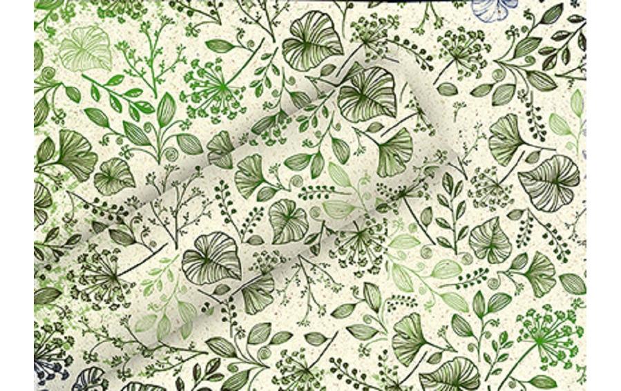 Braun + Company Geschenkpapier By Nature Gras Botanic Mix 1.5 m x 70 cm