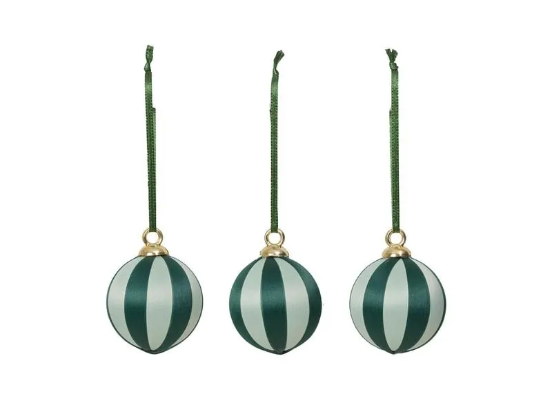Broste Copenhagen Joy Ornament Aufhänger Green, 8 Stück