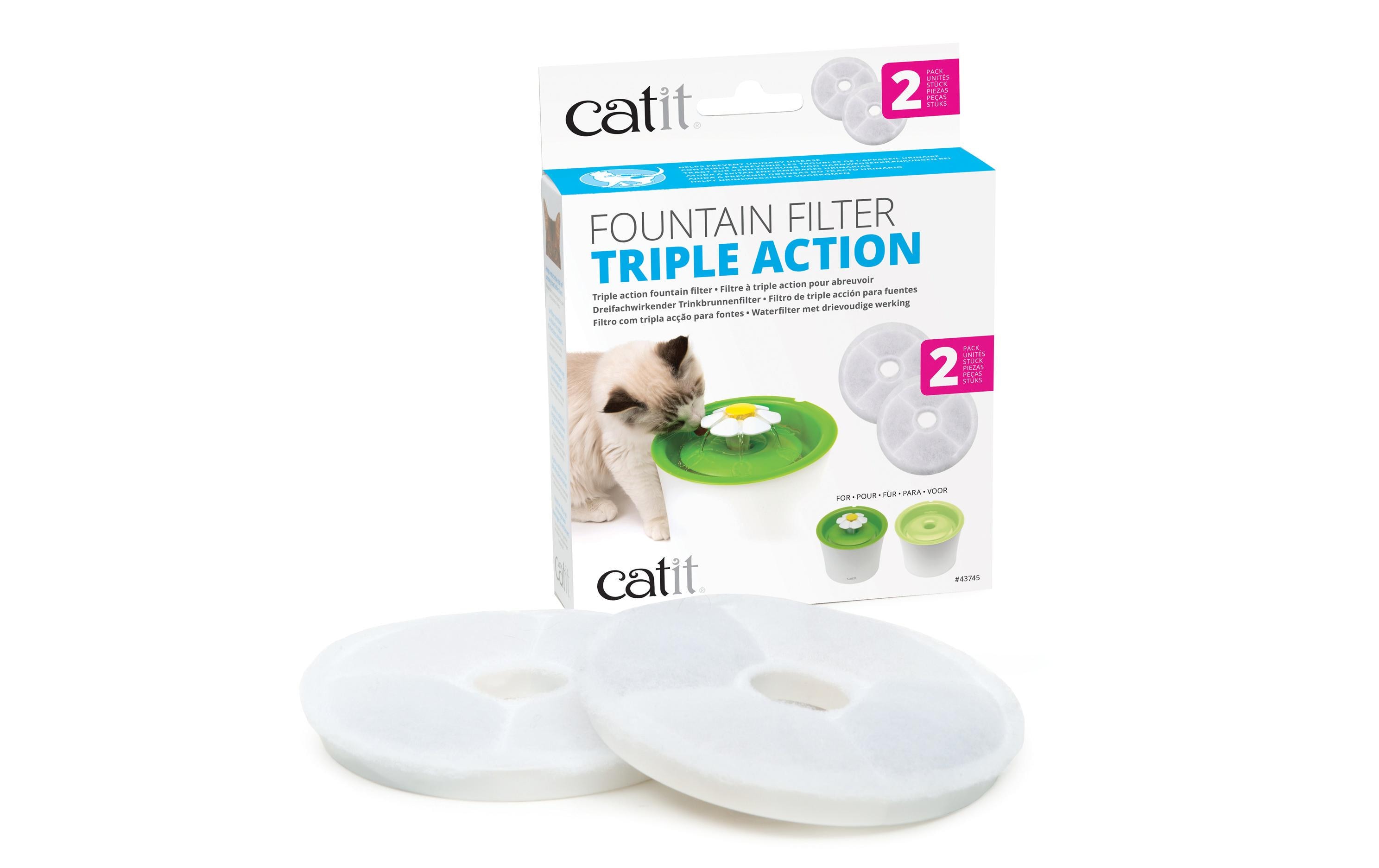Catit Zubehör Ersatzfilter Triple Action, 2 Stück