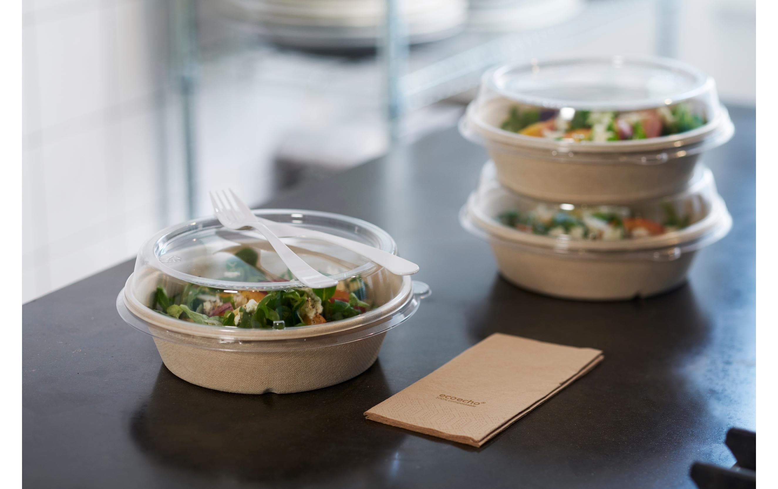 BioPak Deckel RPET 800 bis 1200 ml, 40 Stück