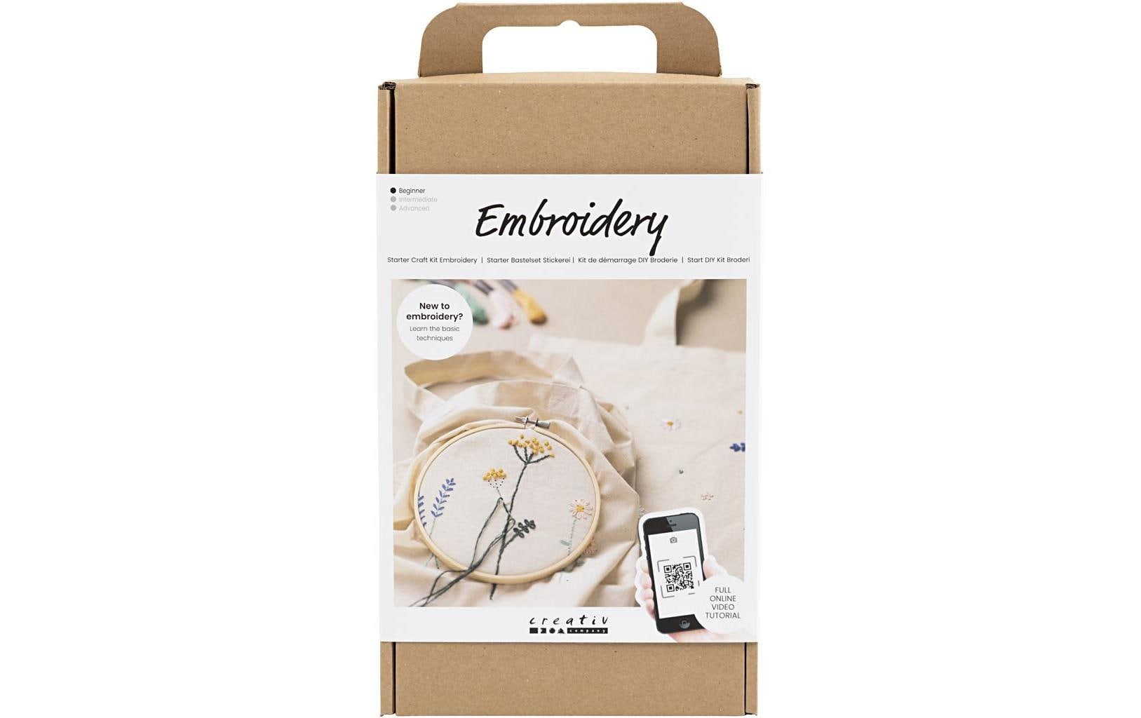 Creativ Company Bastelset Sticken Blume