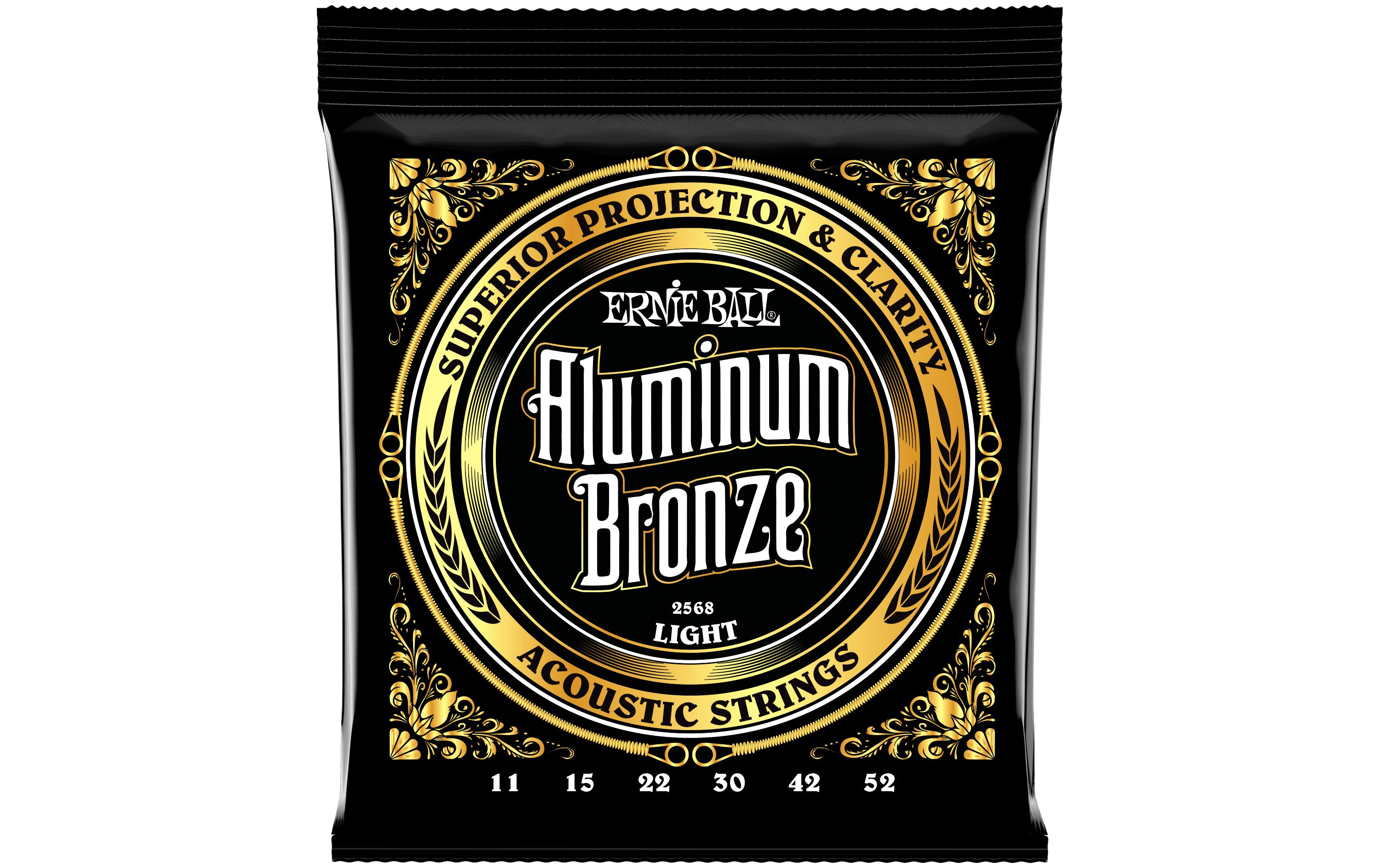 Ernie Ball Gitarrensaiten 2568 Aluminum Bronze – Light 11-52