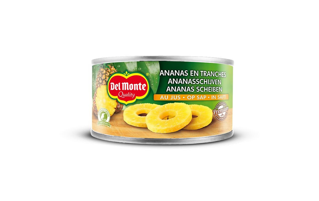 Del Monte Ananasscheiben natursüss 6 x 140 g