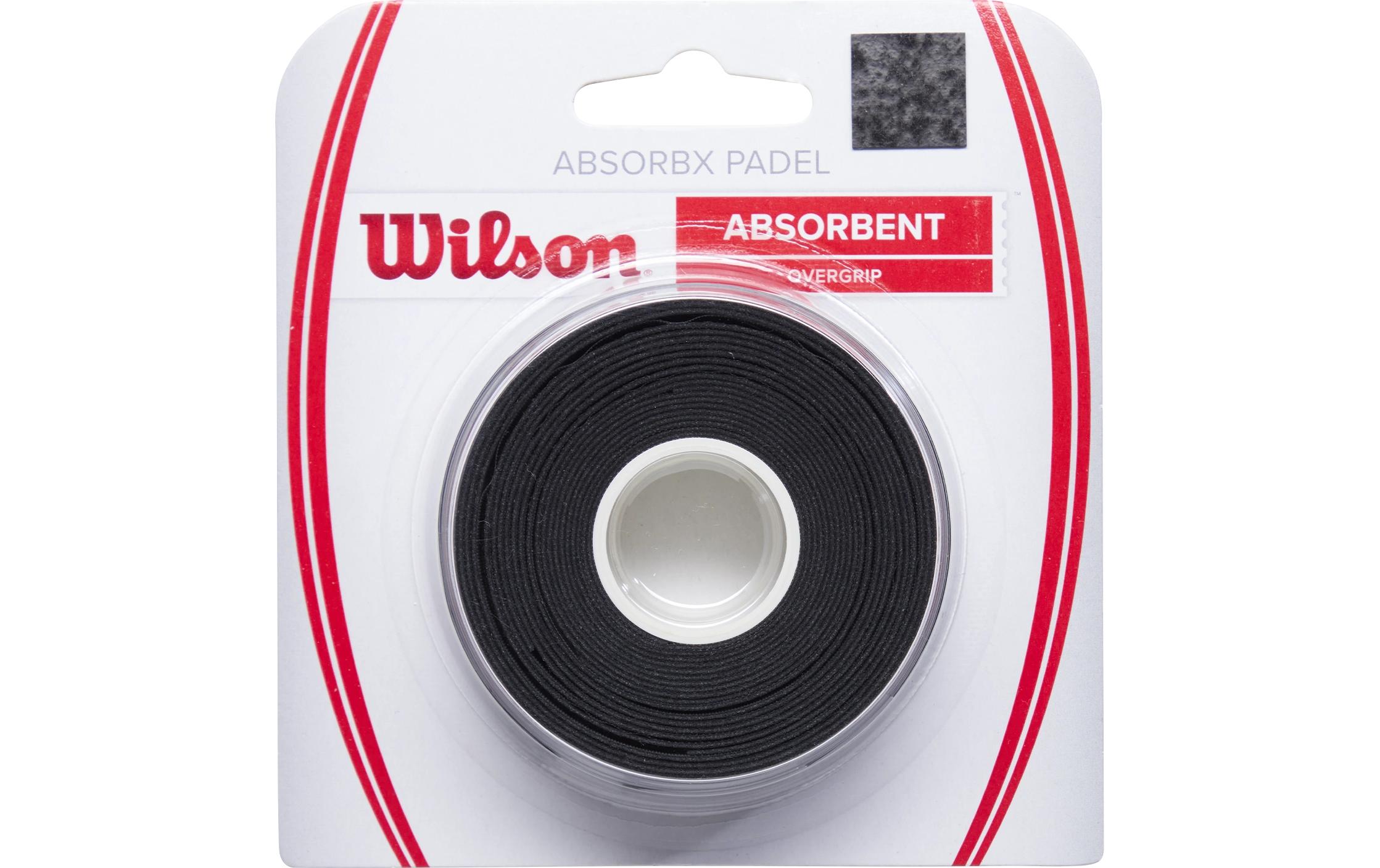 Wilson ABSORBX OVERGRIP PADEL 3 PACK Black Wilson ABSORBX OVERGRIP PADEL 3 PACK Black