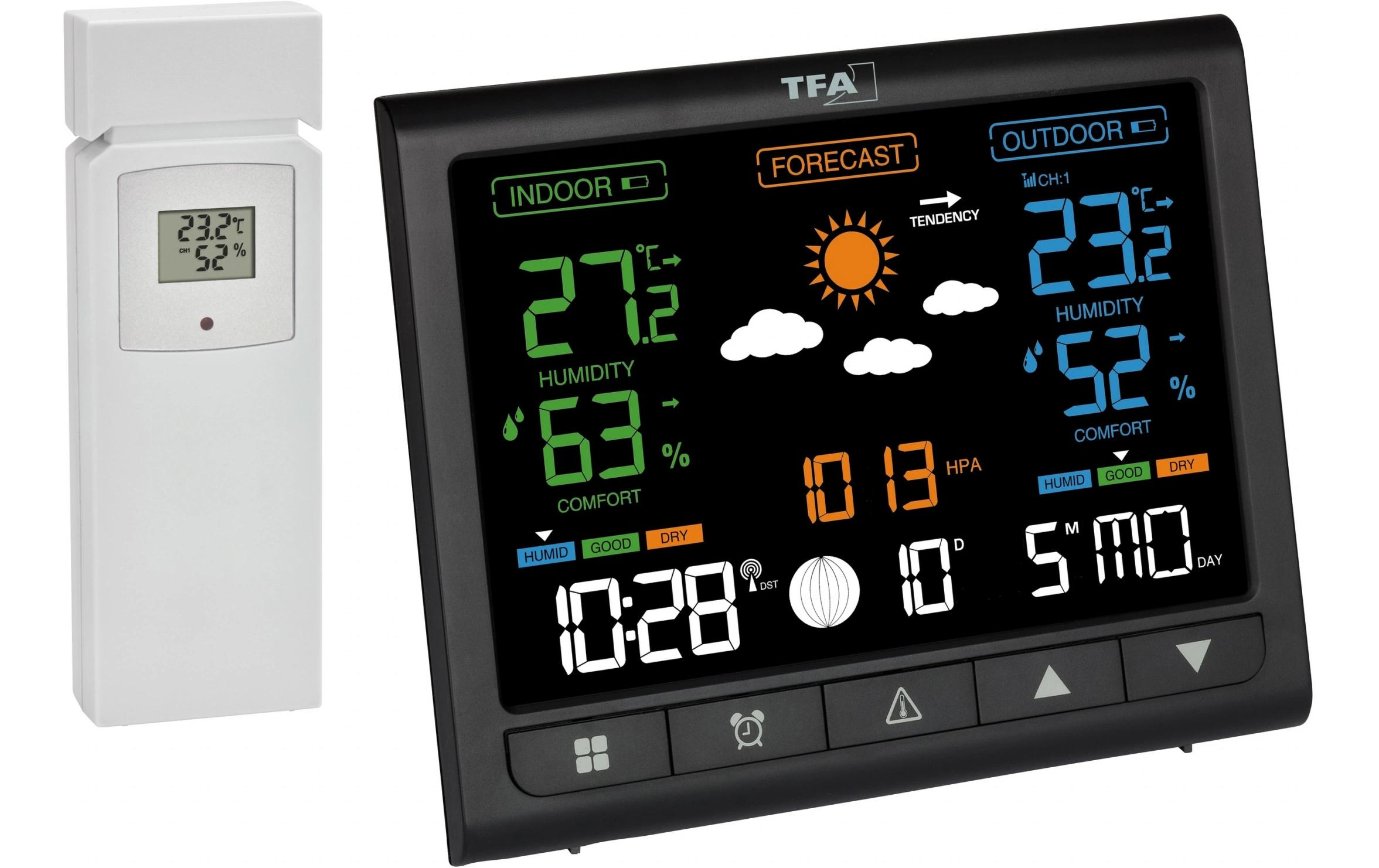 TFA Dostmann Wetterstation Contrast Schwarz TFA Dostmann Wetterstation Contrast Schwarz