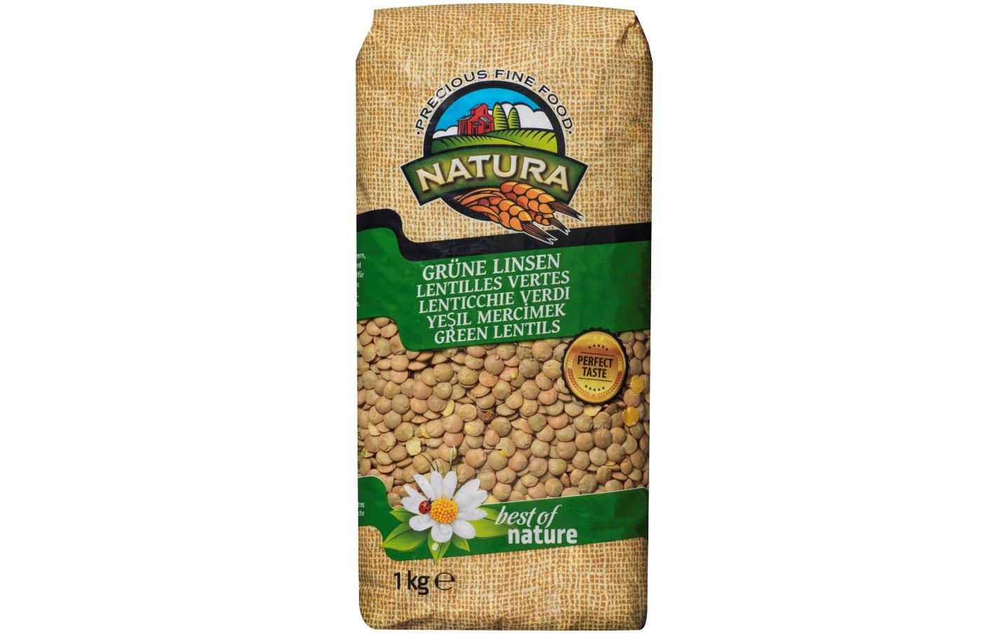 Natura Grüne Linsen 1 kg Natura Grüne Linsen 1 kg
