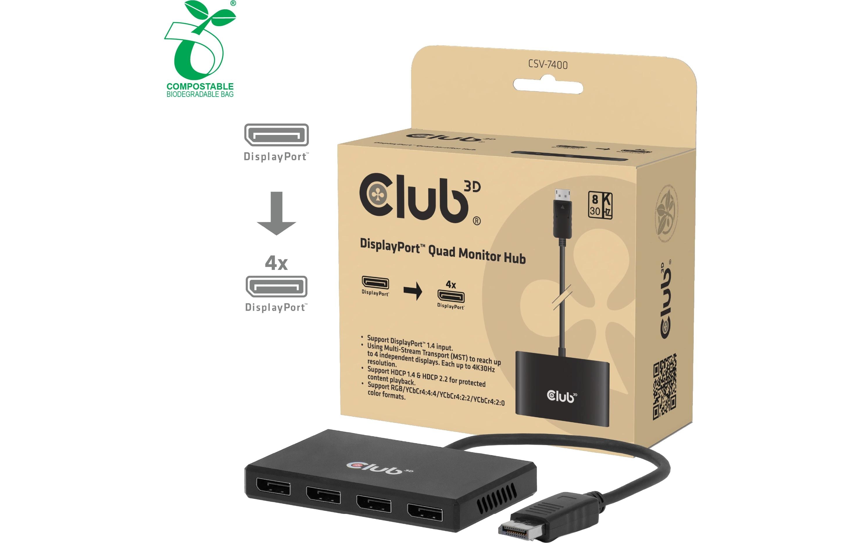 Club 3D Adapter CSV-7400 DisplayPort - DisplayPort