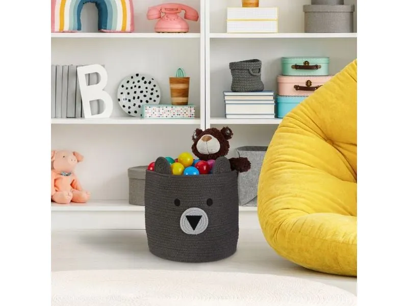 relaxdays Spielzeugkorb Bär relaxdays Spielzeugkorb Bär