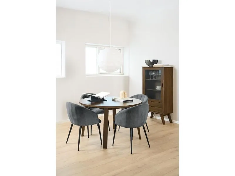 AC Design Vitrine A-Line Dunkelbraun72 x 36 x 145 cm