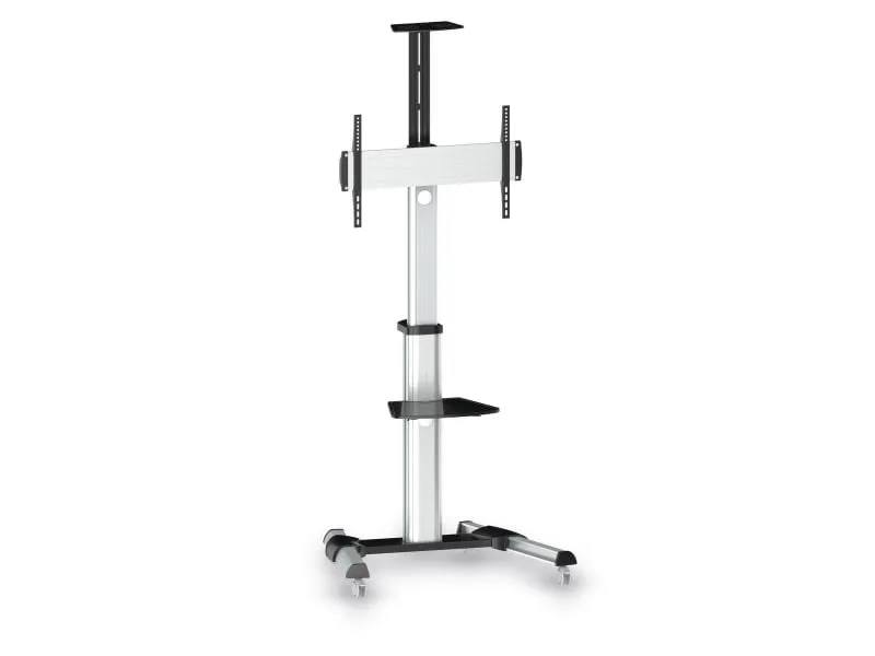 PureMounts TV-Trolley PMP PDS-0001C Schwarz/Silber