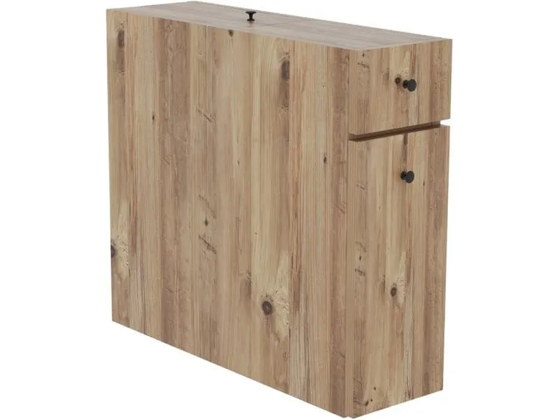 Woody Fashion Badezimmerregal Calencia 19 x 55 x 60 cm, Nature Woody Fashion Badezimmerregal Calencia 19 x 55 x 60 cm, Nature