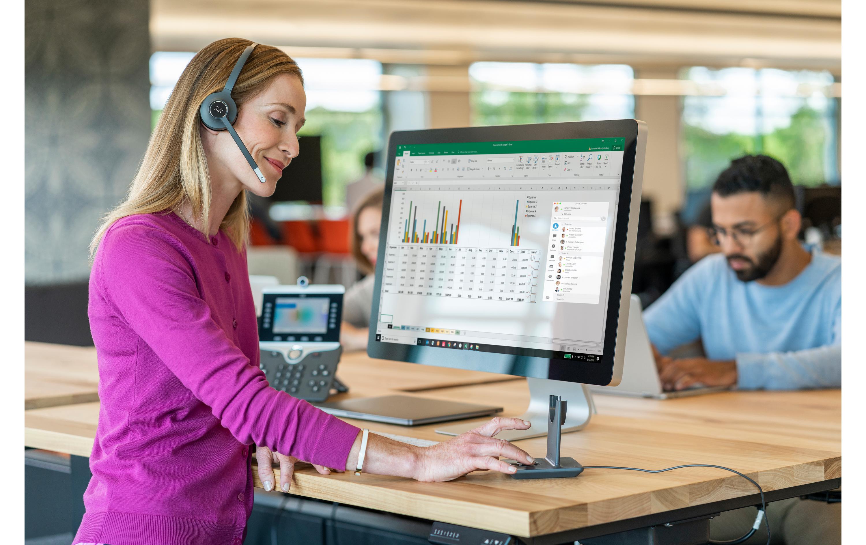 Cisco Headset 561 Mono inkl. Multi-Basisstation