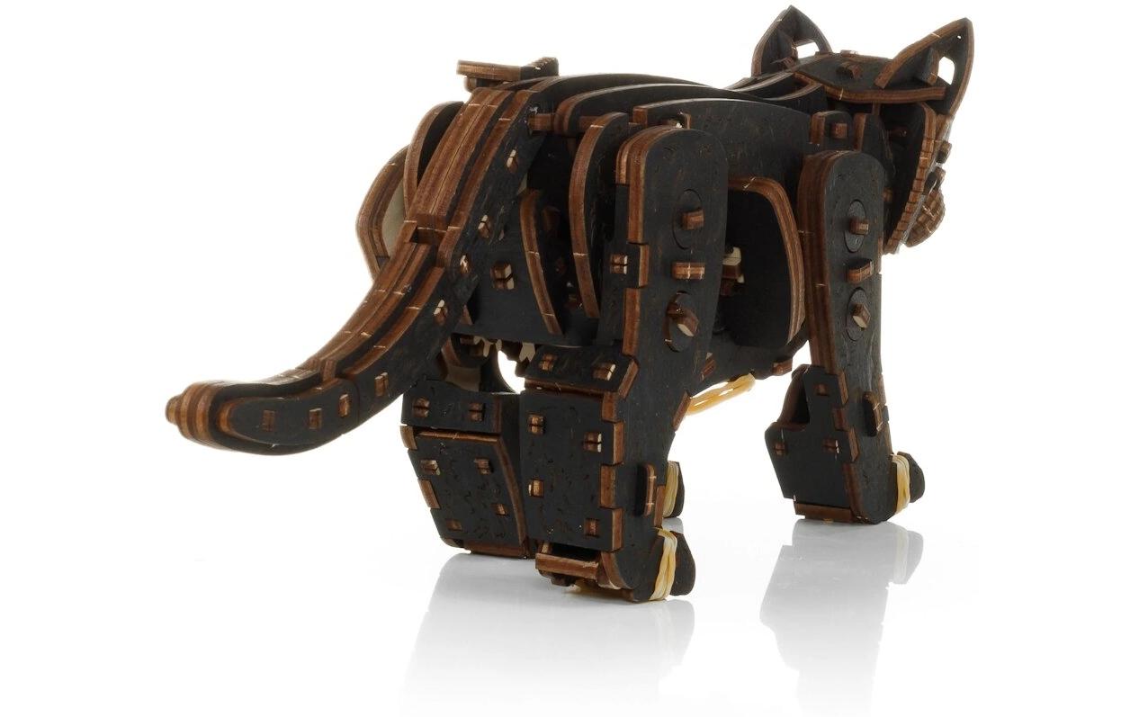 Eco-Wood-Art Bausatz Kätzchen Schwarz