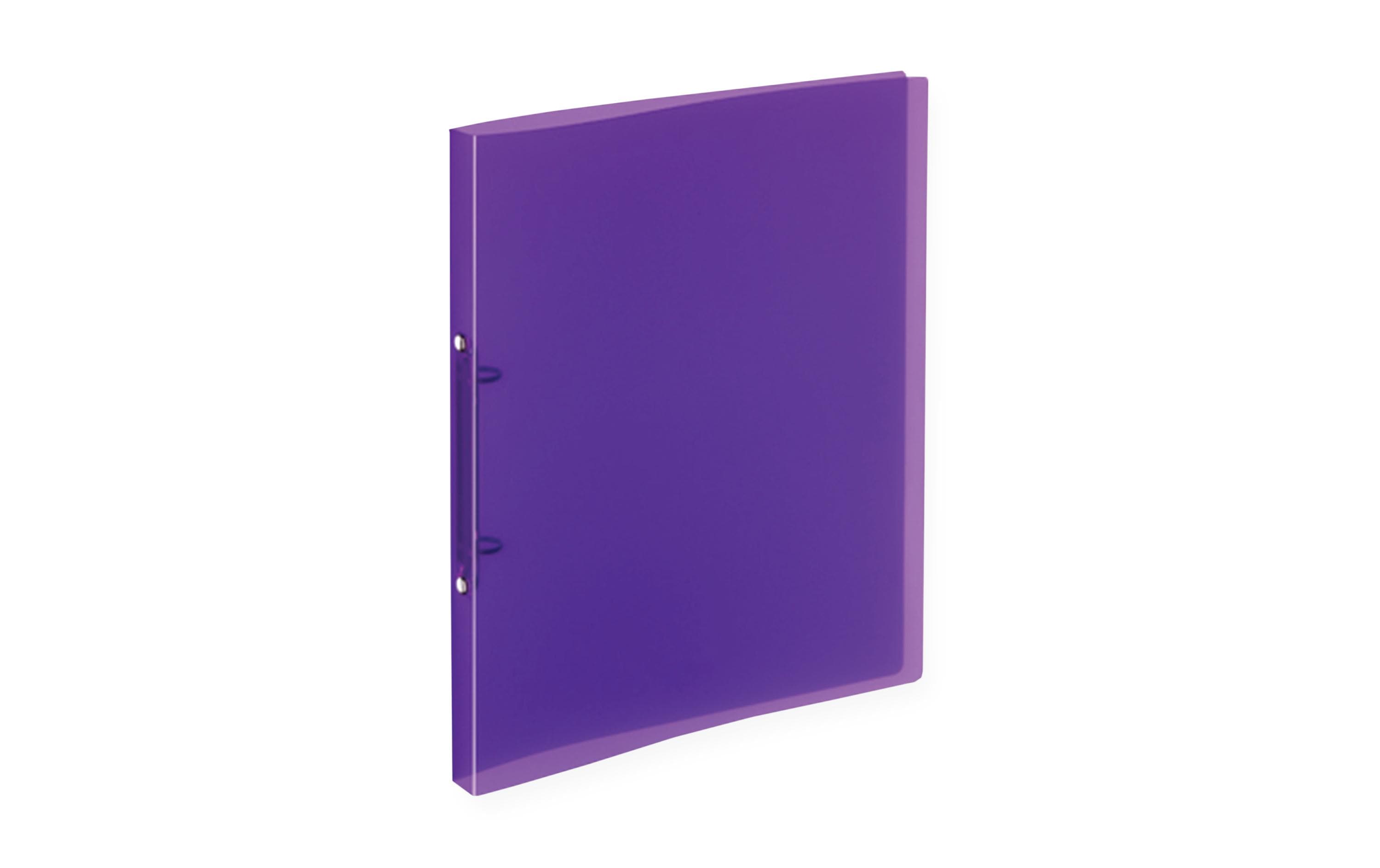 Kolma Ringbuch Easy Soft Ø 2.1 cm, Transparent/Violett