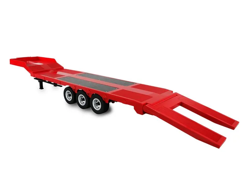 Amewi Tieflader-Sattelauflieger Dreiachser für Scania 1:18 rot Amewi Tieflader-Sattelauflieger Dreiachser für Scania 1:18 rot