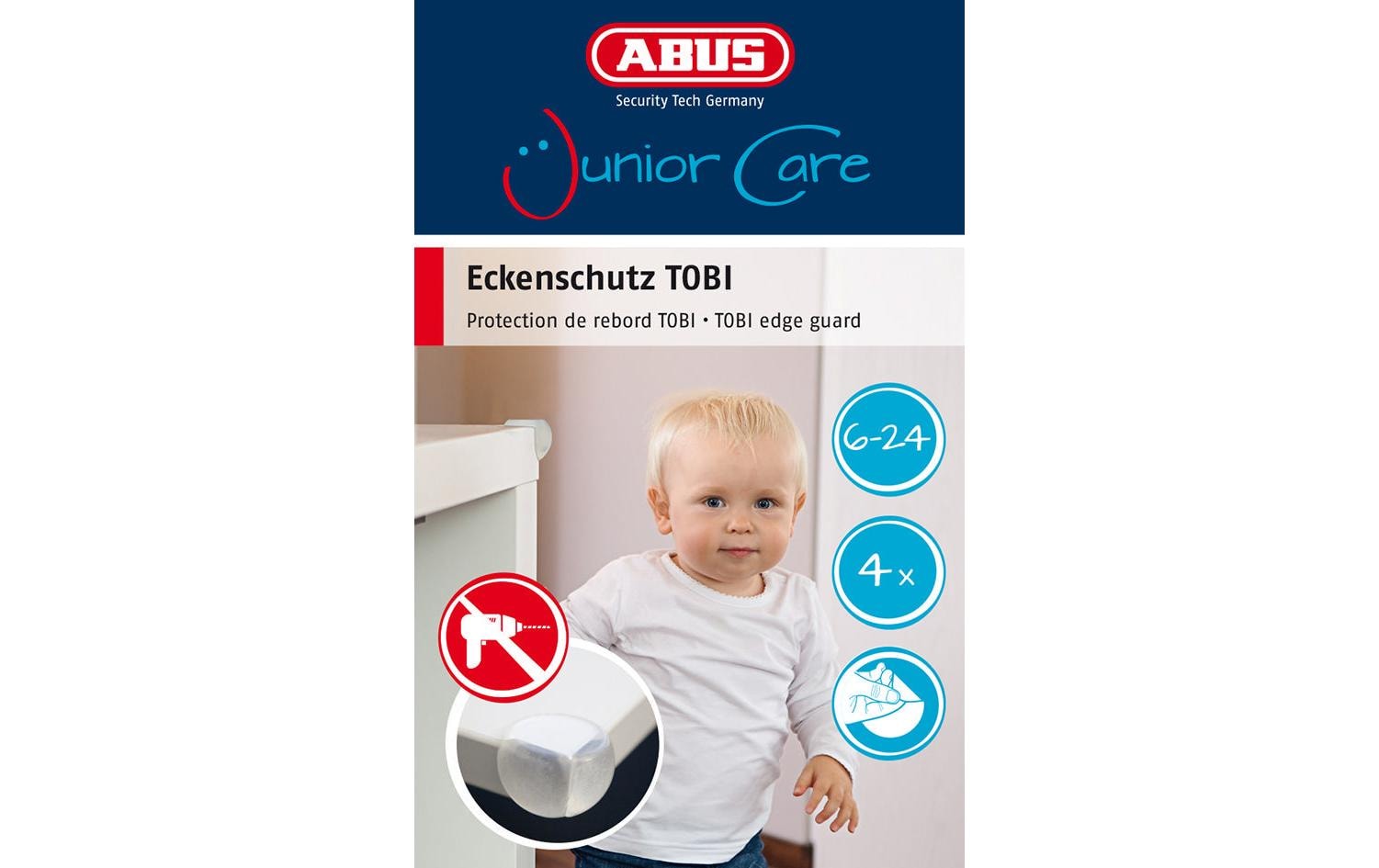 Abus Eckenschutz Tobi 4 Stück, Transparent