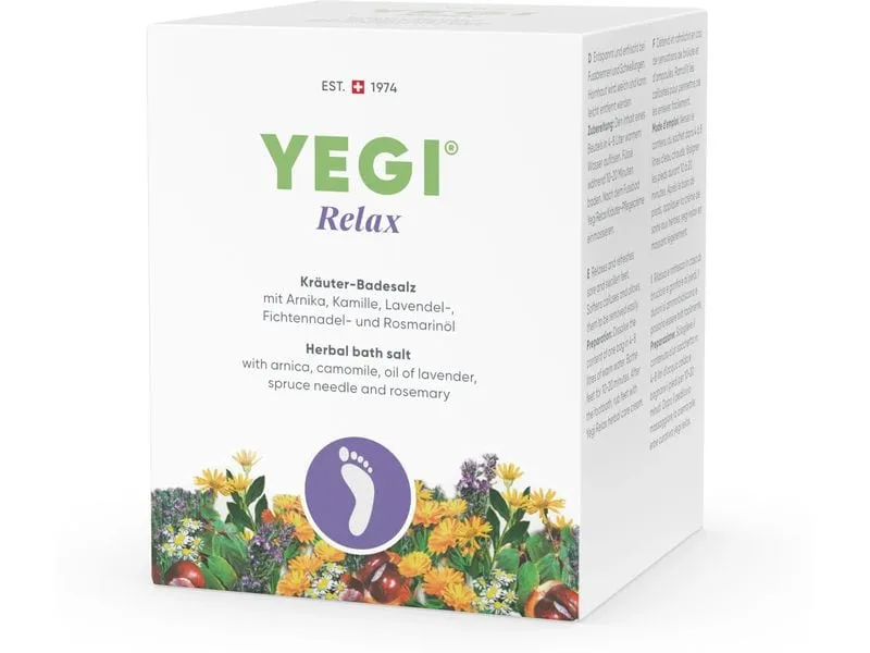 Yegi Fusspflege Kräuter-Badesalz Relax 4 x 50 g Yegi Fusspflege Kräuter-Badesalz Relax 4 x 50 g