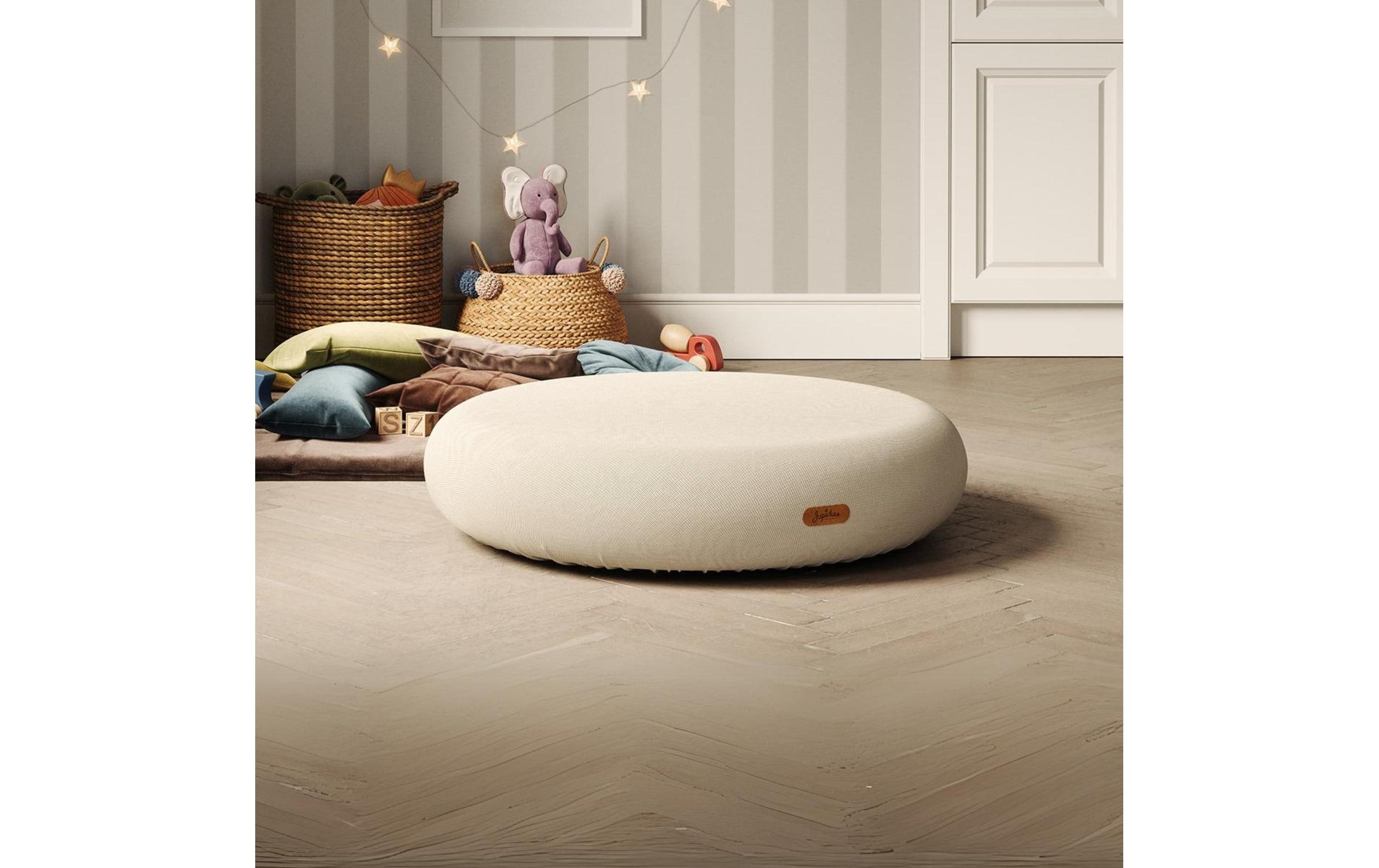 Jupiduu Indoor Trampolin Jumpspot, Beige Durchmesser: 100 cm