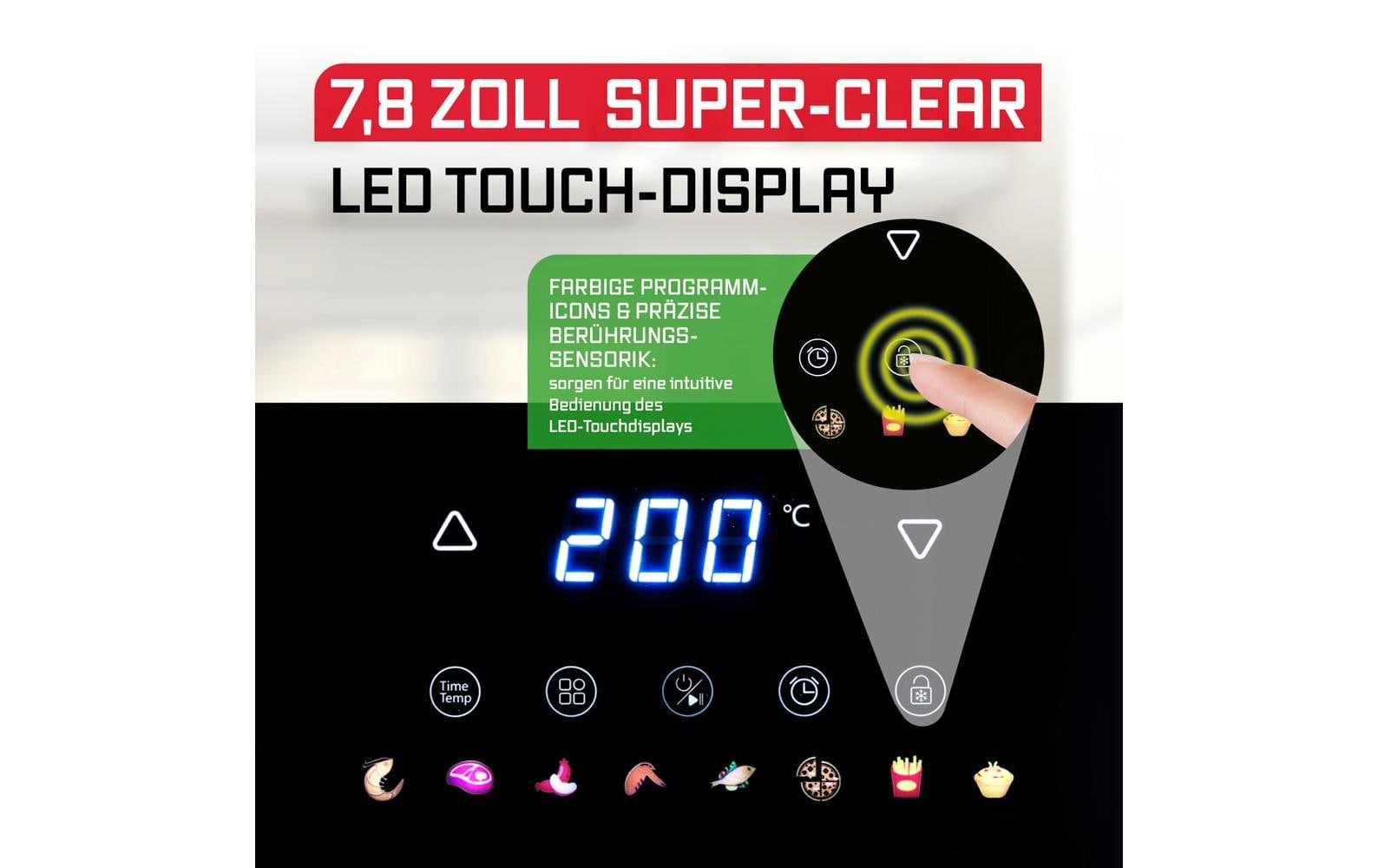 GOURMETmaxx Heissluft-Fritteuse AirGenius S 4.5 l